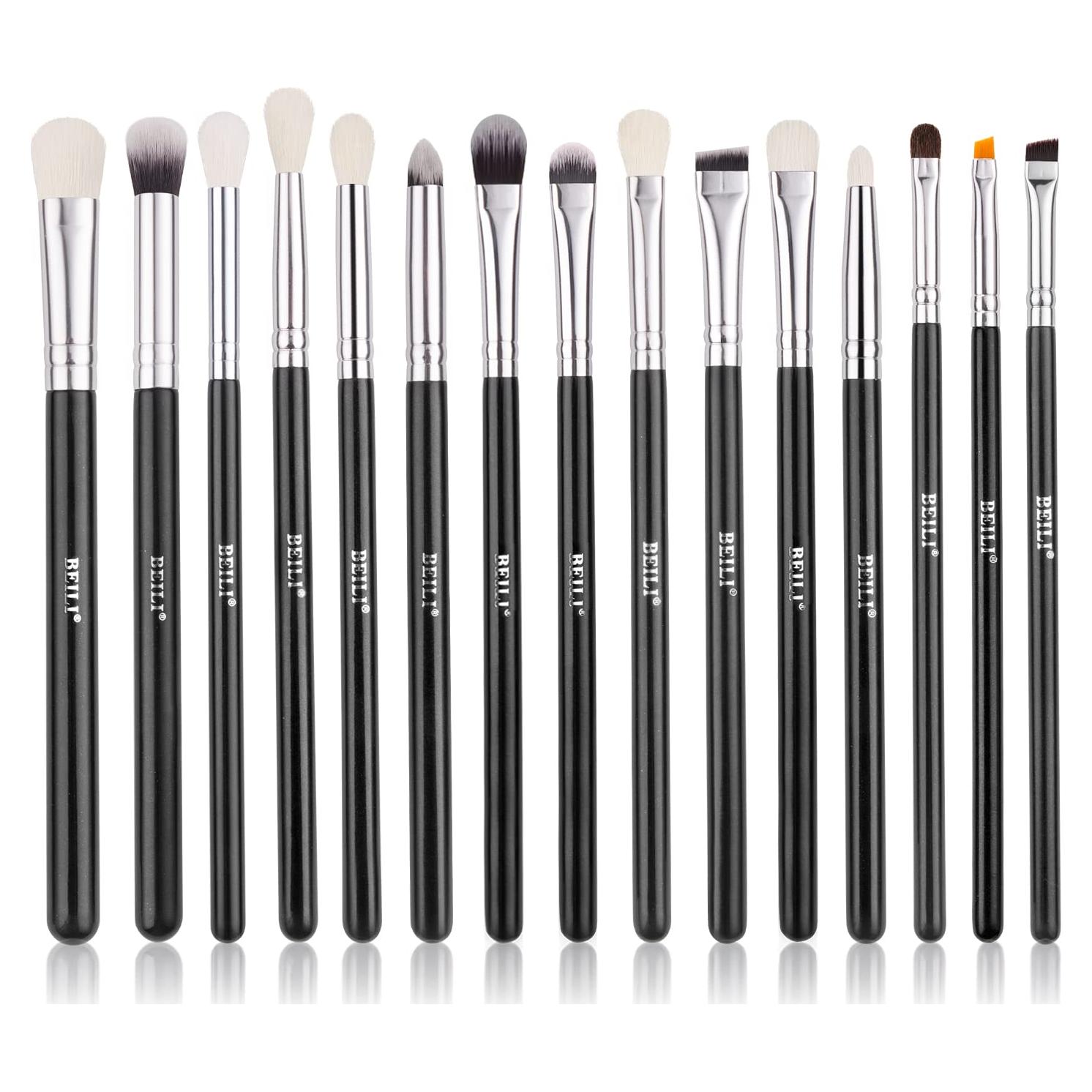 Set de Pinceles de Maquillaje BEILI 15pcs para Ojos