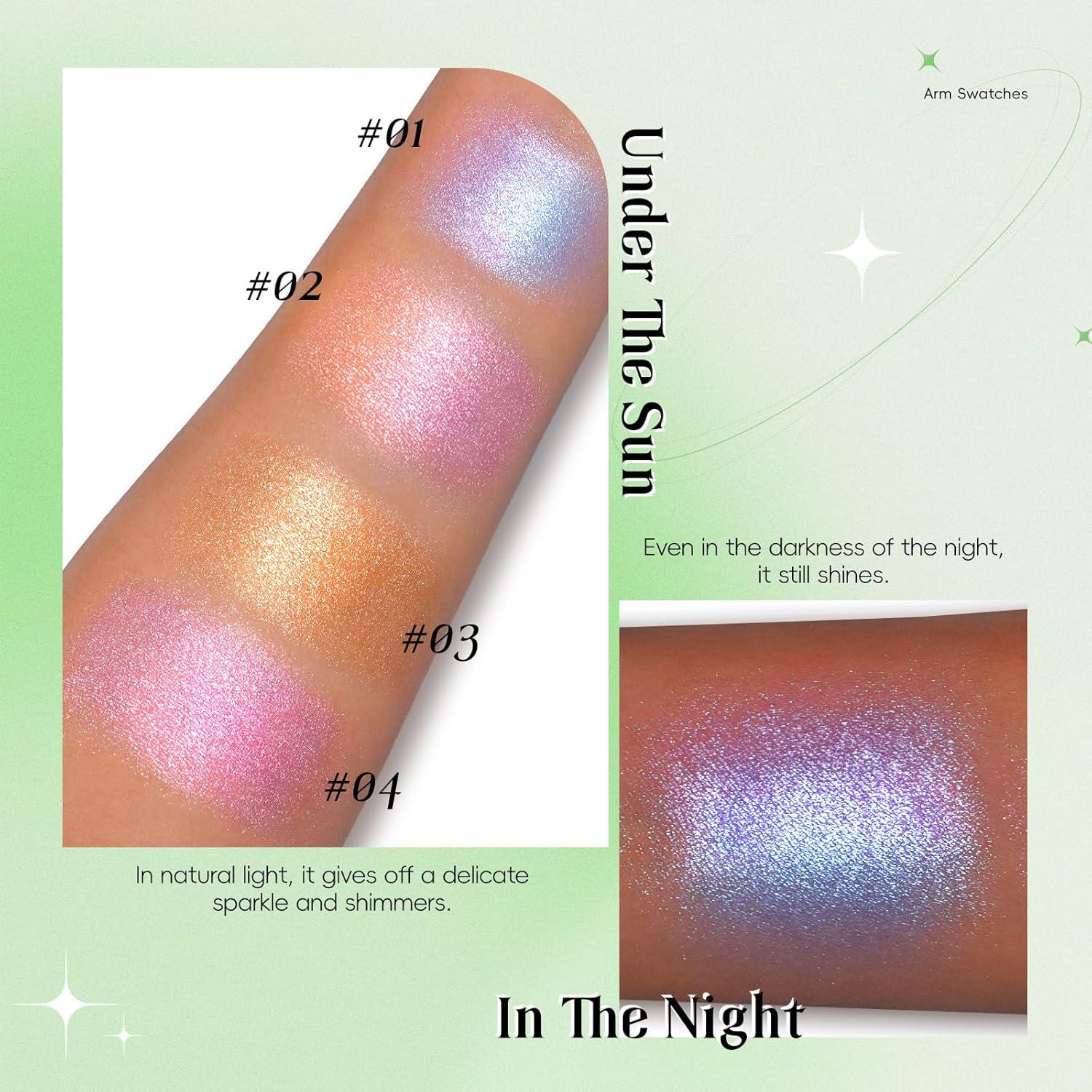 Paleta de Iluminador Facial HOSAILY Multicromo 25g