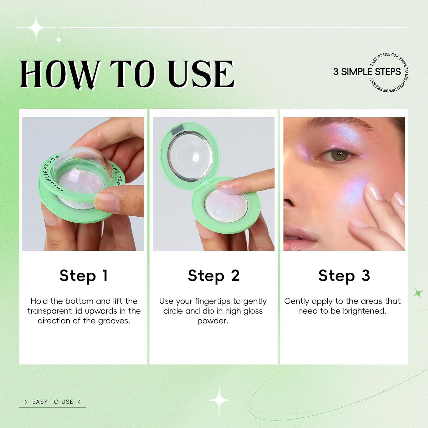 Paleta de Iluminador Facial HOSAILY Multicromo 25g