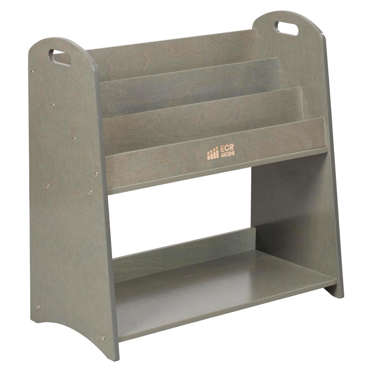 Estantería Expositor de Libros ECR4Kids 3 Estantes 76cm Gris