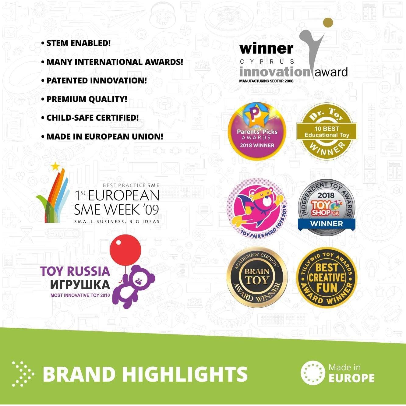 Engino QBOIDZ Coche de Carreras 10 Modelos Kit STEM 4+