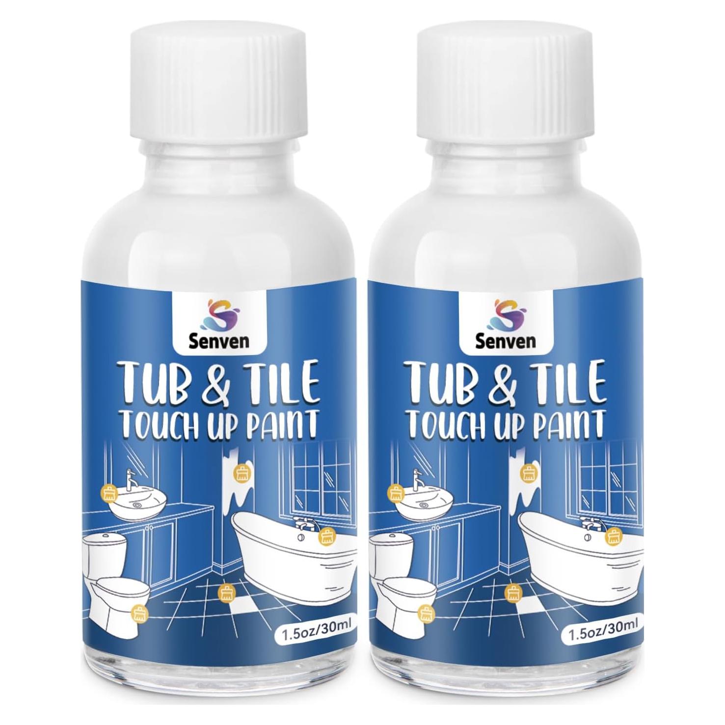 Kit de pintura blanca SENVEN para retoques de baño 3x45ml