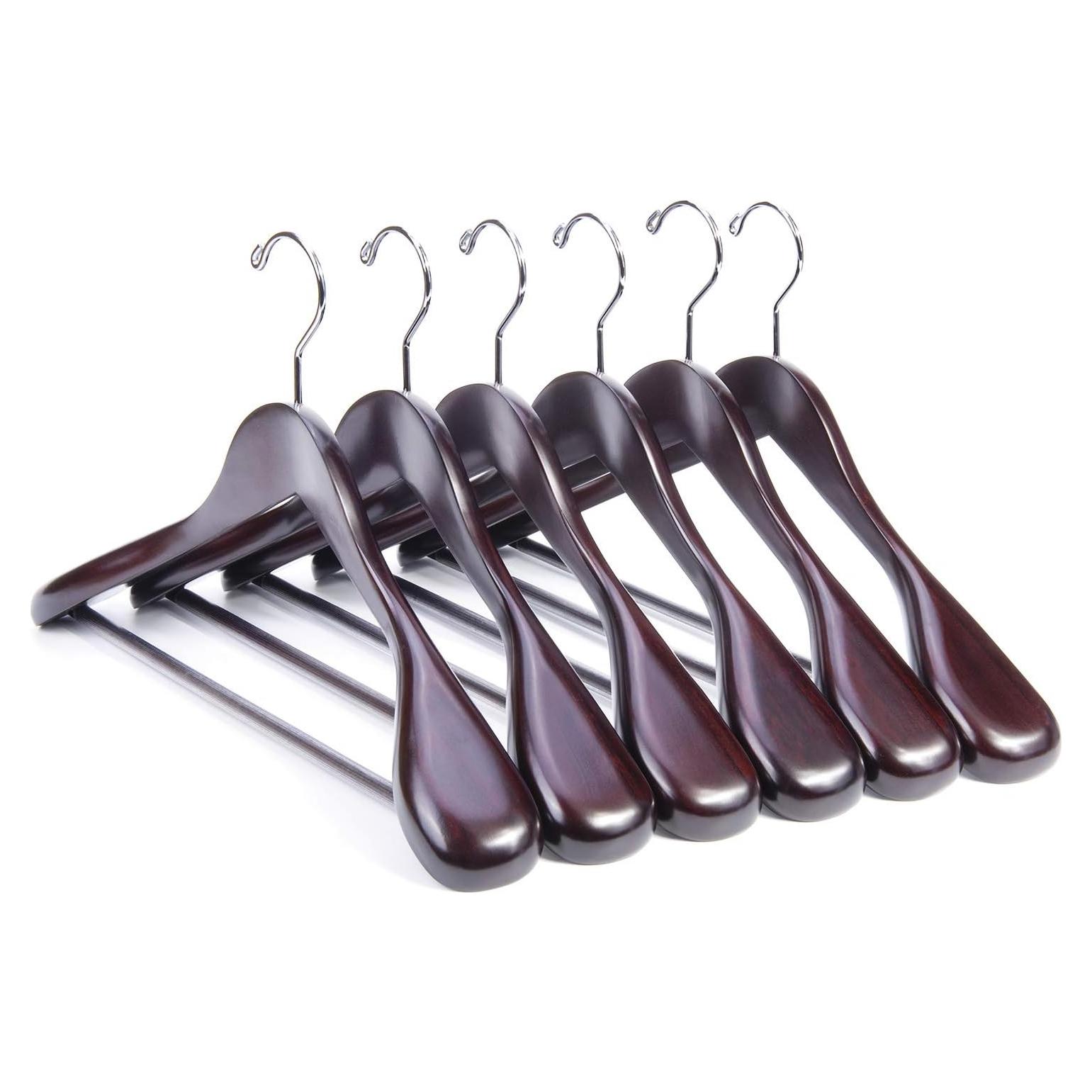 Perchas de abrigo de madera Nature Smile 40.64 cm antideslizantes