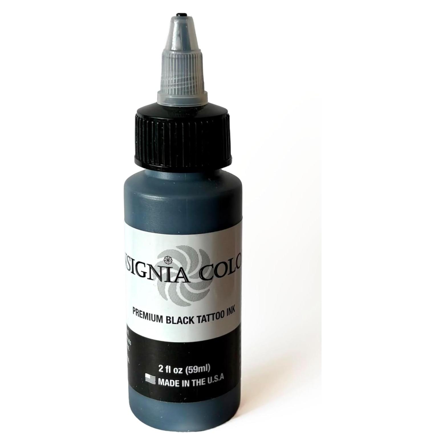 Tinta de Tatuaje Negra Premium Insignia Color 59 ml Vegana