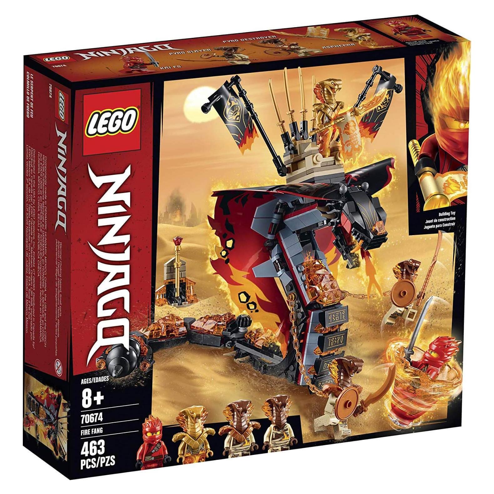 LEGO NINJAGO Fire Fang 70674 Juguete Ninja 463 Piezas