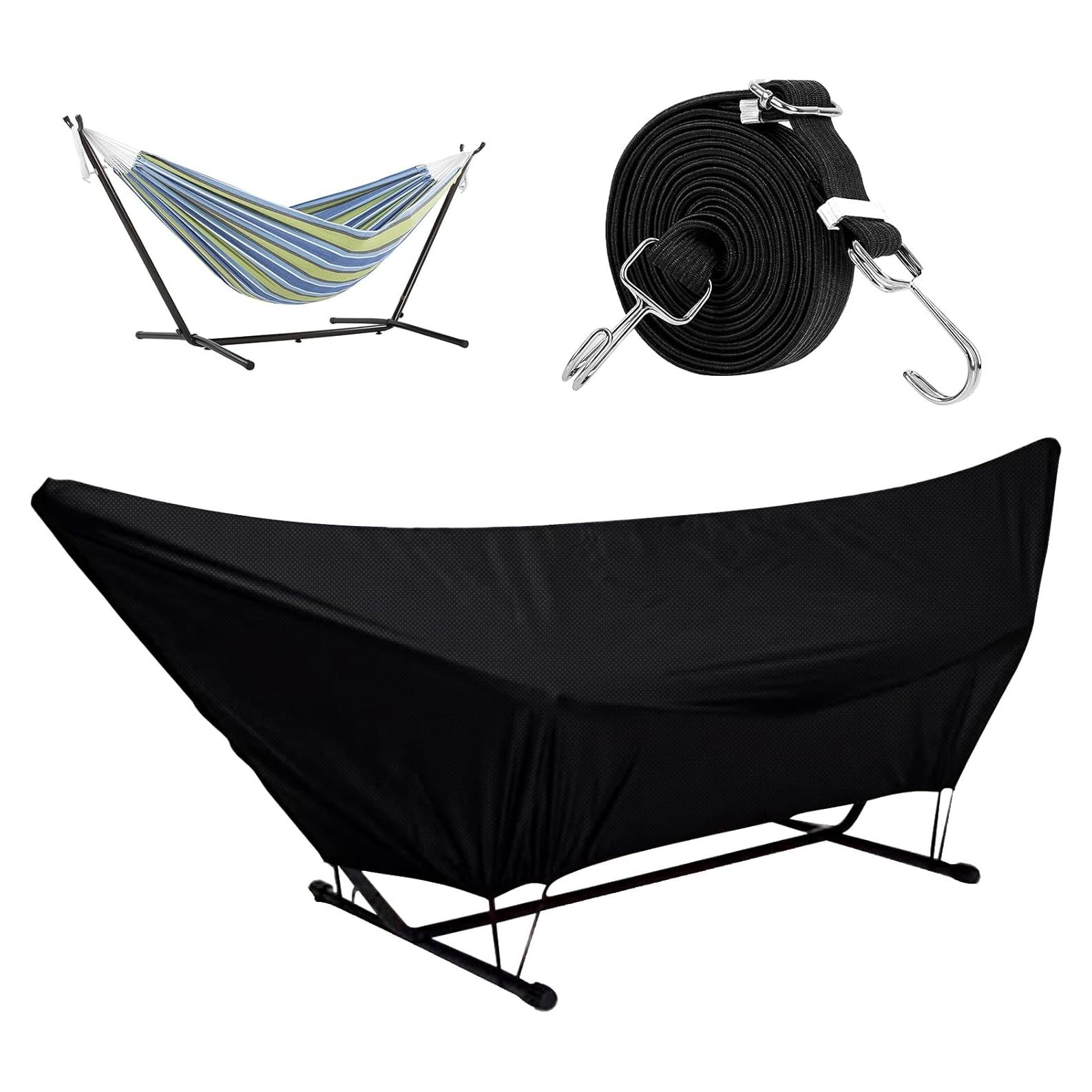 Cubierta de Hamaca Impermeable DSWCKNVK 150x330cm Negra