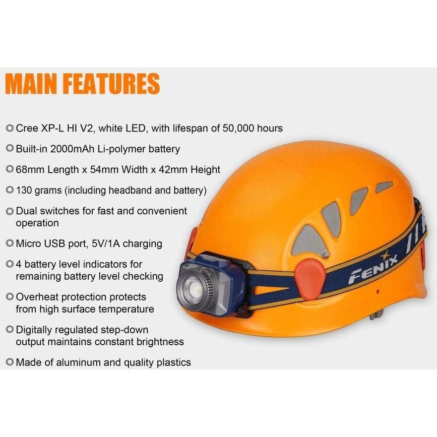 Linterna LED CREE Fenix HL40R 600 lúmenes recargable USB