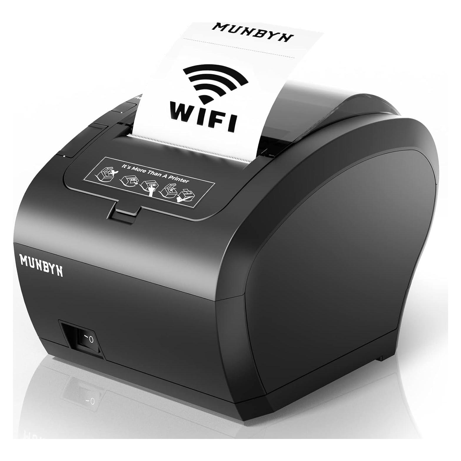 Impresora de Recibos Térmica MUNBYN P047 WiFi 80mm USB