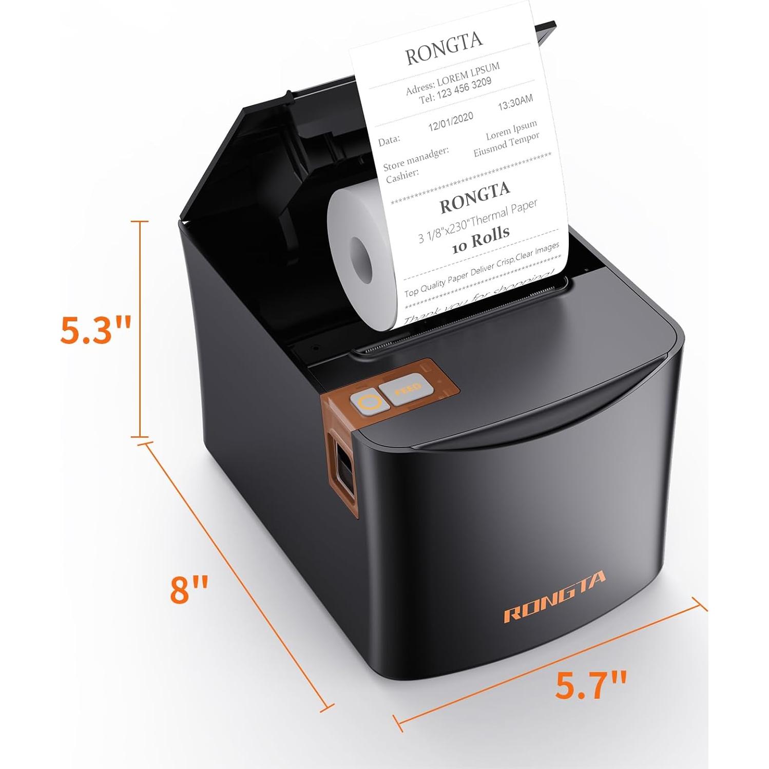 Impresora Térmica de Recibos Rongta RP331 80mm 250mm/s