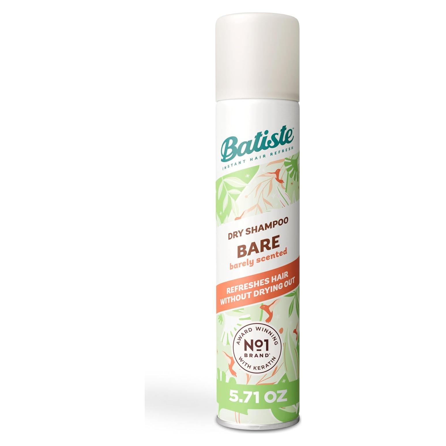 Champú Seco Batiste Bare 162 g - Refresca y Da Volumen