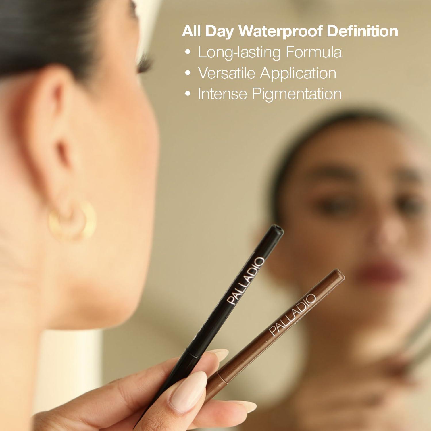 Delineador de Ojos Retráctil Palladio Marrón Negro 1 Cuenta