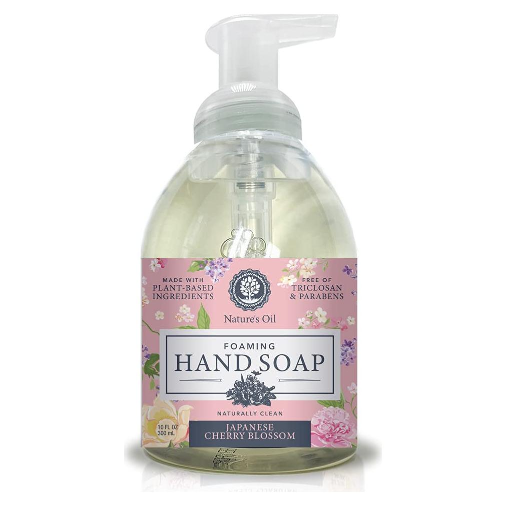 Jabón Espumoso de Manos Nature's Oil 10 Onzas Flor de Cerezo