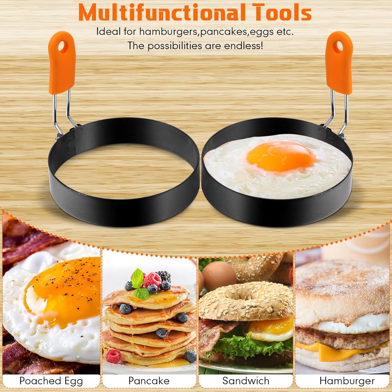 Conjunto de 6 Moldes para Huevos Patelai Acero Inoxidable 10-20 cm