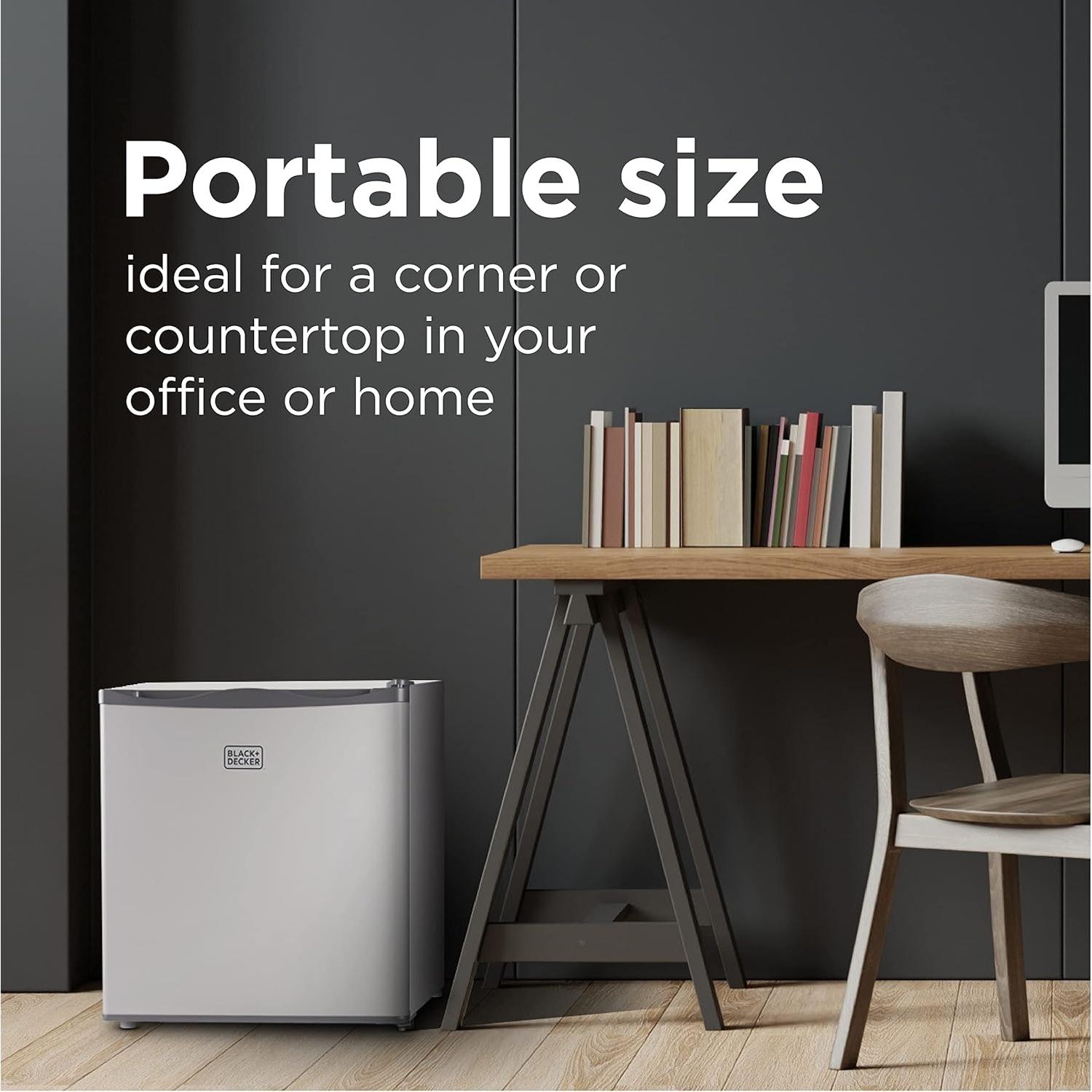 Congelador Vertical Compacto BLACK+DECKER 1.2 Pies Cúbicos Blanco