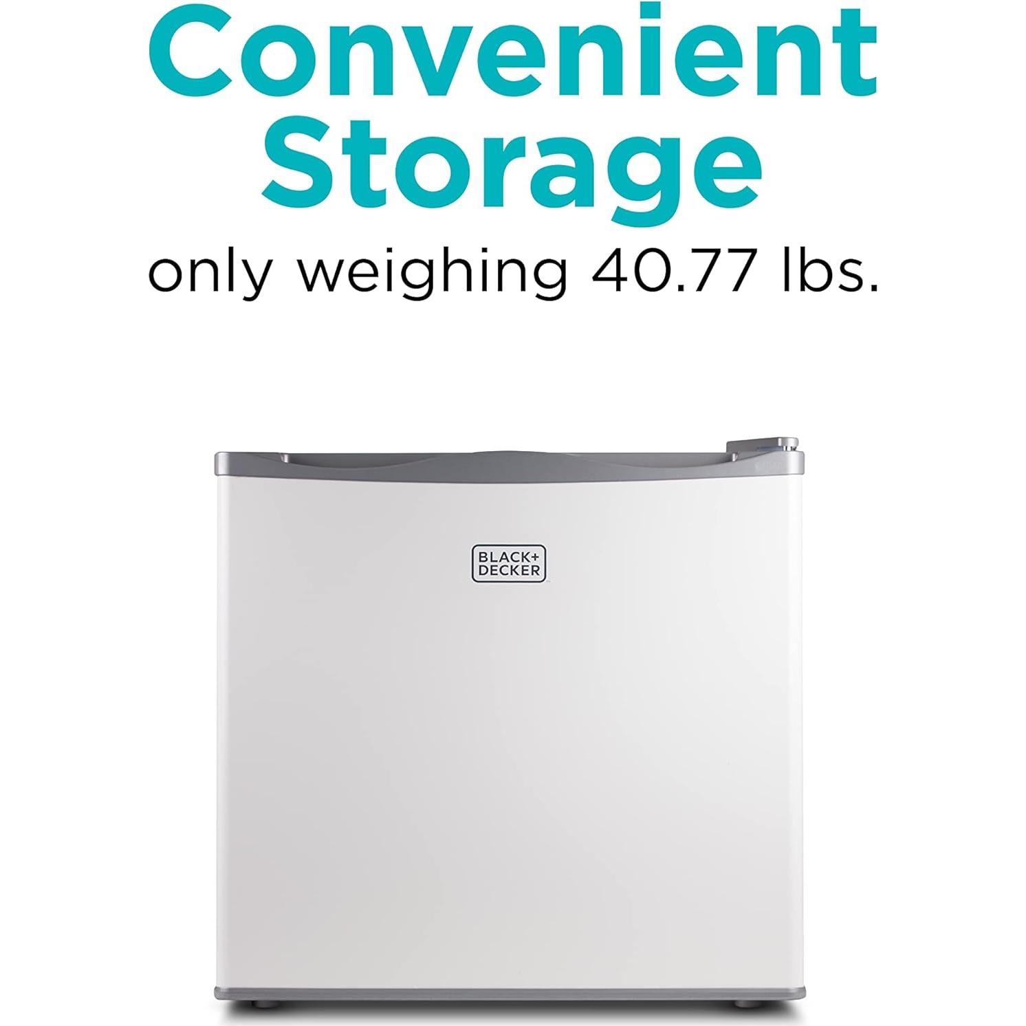 Congelador Vertical Compacto BLACK+DECKER 1.2 Pies Cúbicos Blanco