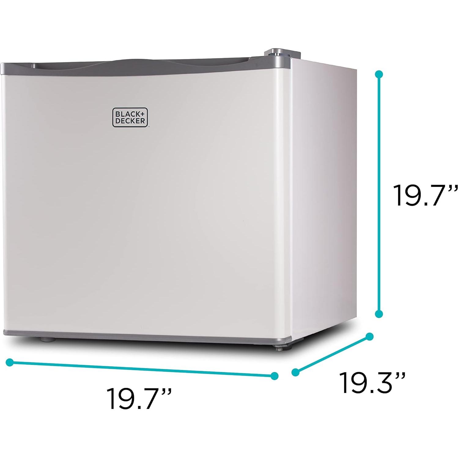 Congelador Vertical Compacto BLACK+DECKER 1.2 Pies Cúbicos Blanco