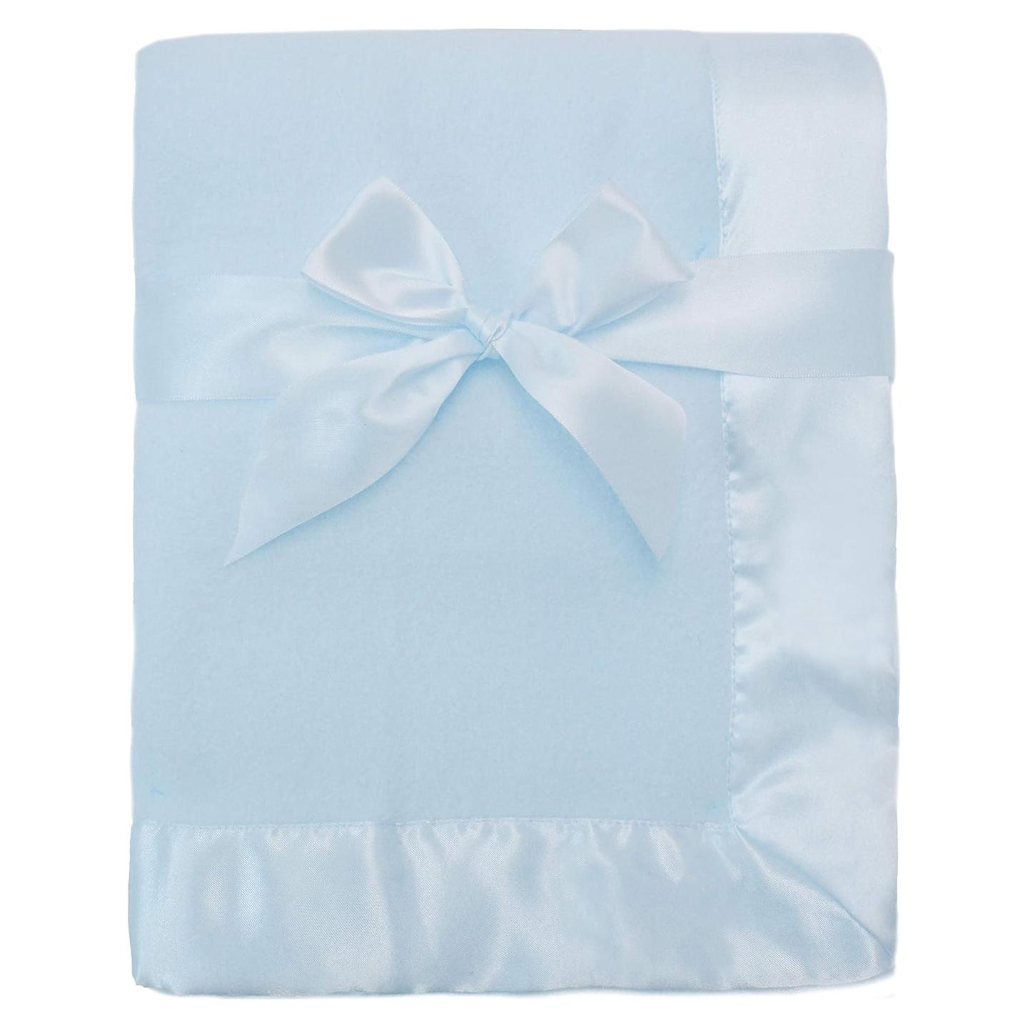 Manta de Forro Polar TL Care Azul 76x102 cm con Borde de Satén