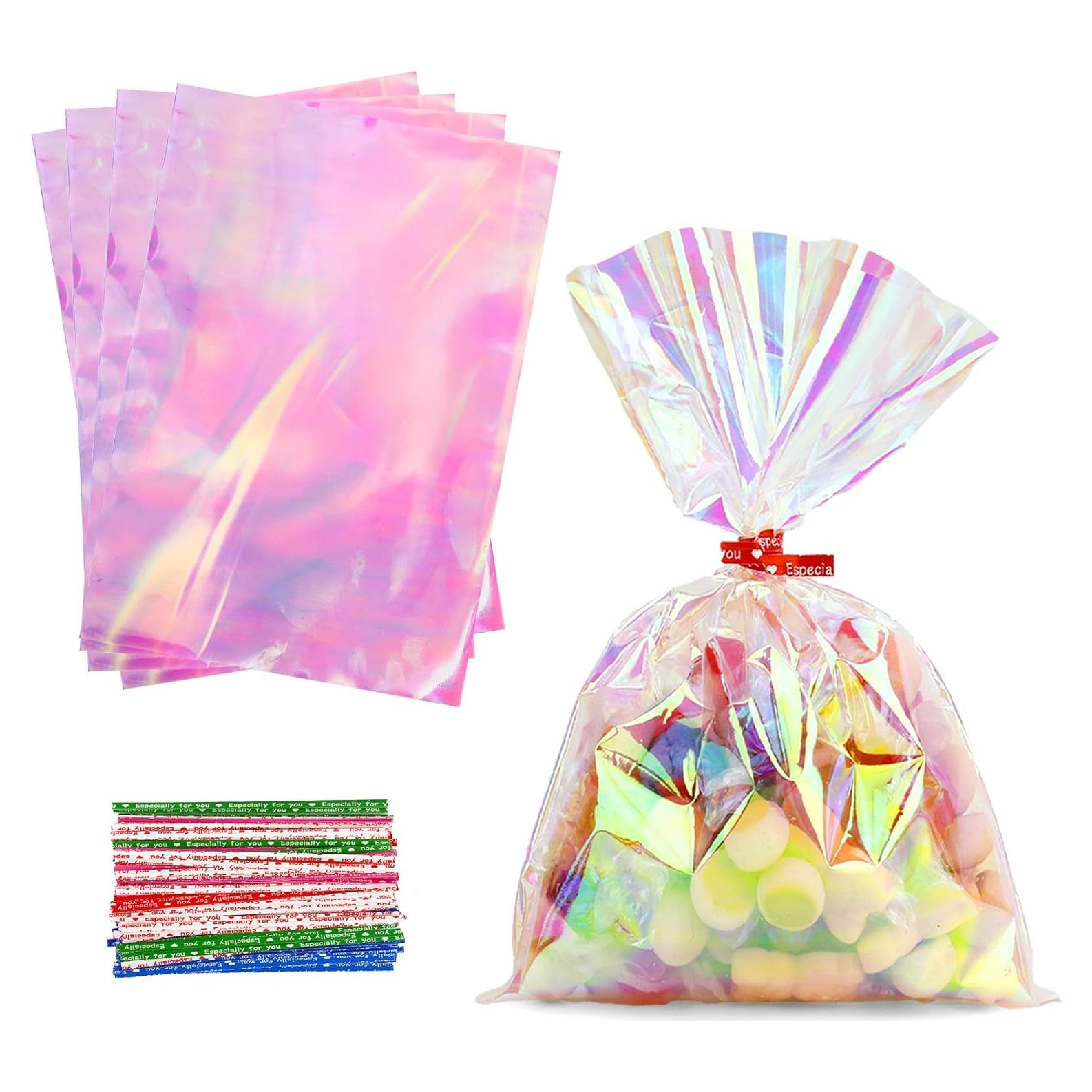 Bolsas de Celofán Iridiscentes Linsuminn 100 pcs 13x18 cm