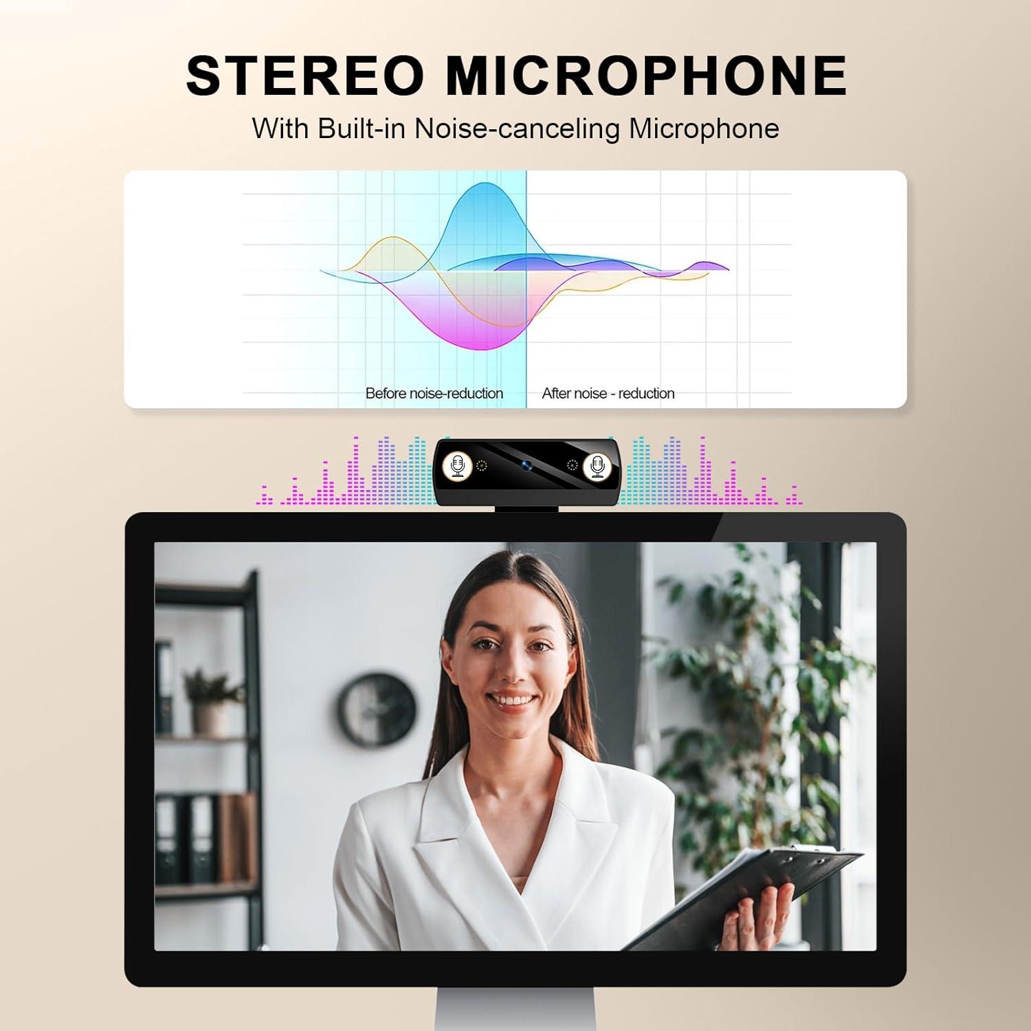 Webcam Full HD 1080P Diccik K1 con Micrófono y USB