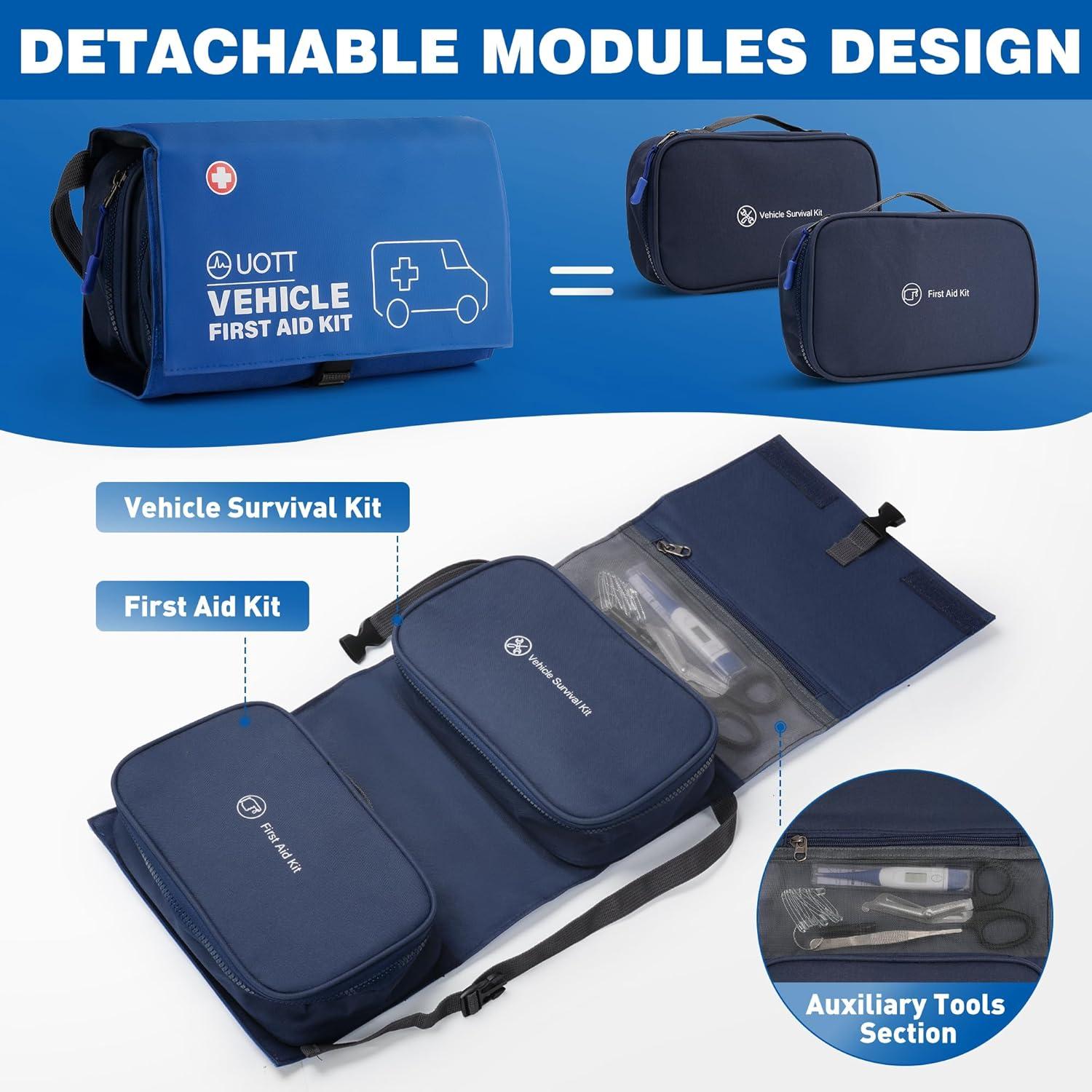 Kit de Primeros Auxilios UOTT para Coche - Emergencia Vehicular