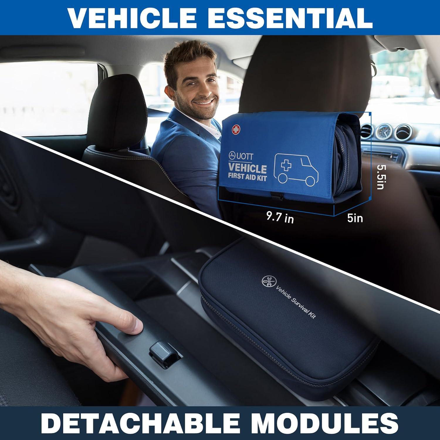 Kit de Primeros Auxilios UOTT para Coche - Emergencia Vehicular