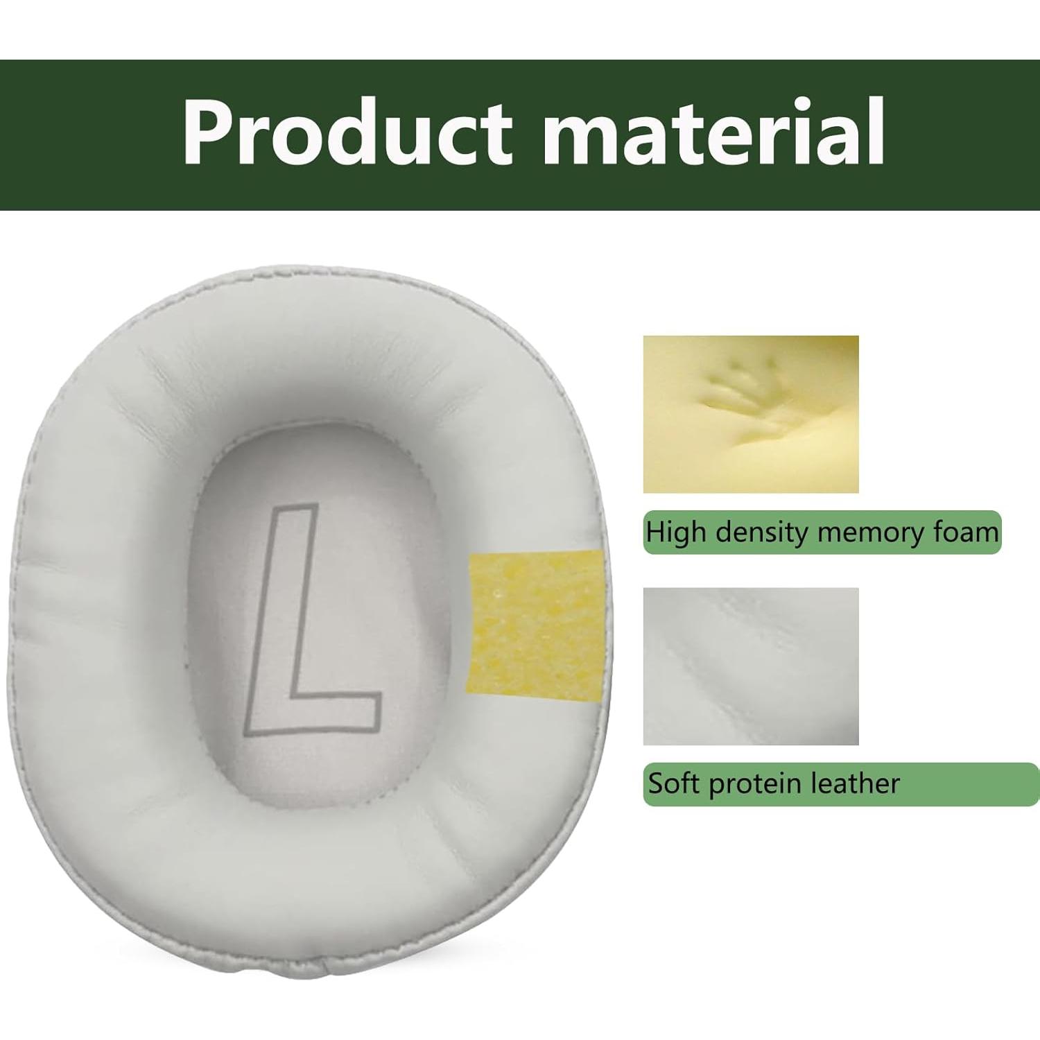 Almohadillas de Repuesto ACCIUK para Auriculares Edifier Hecate G2 - Cuero Suave y Espuma de Memoria