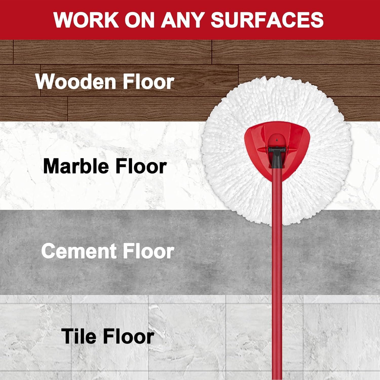 Cabezas de Repuesto para Mop O-Cedar EasyWring - 3 Unidades Microfibra