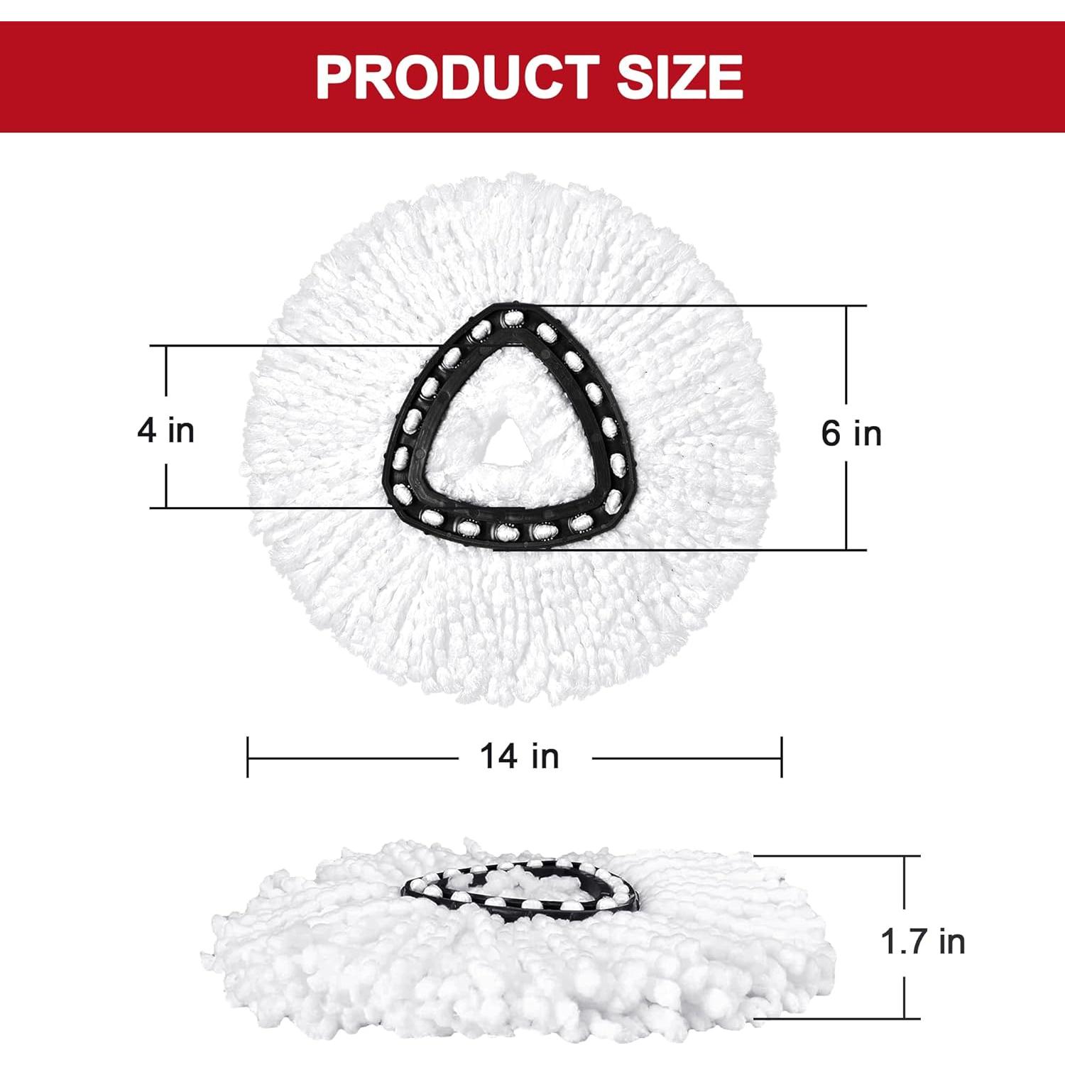 Cabezas de Repuesto para Mop O-Cedar EasyWring - 3 Unidades Microfibra