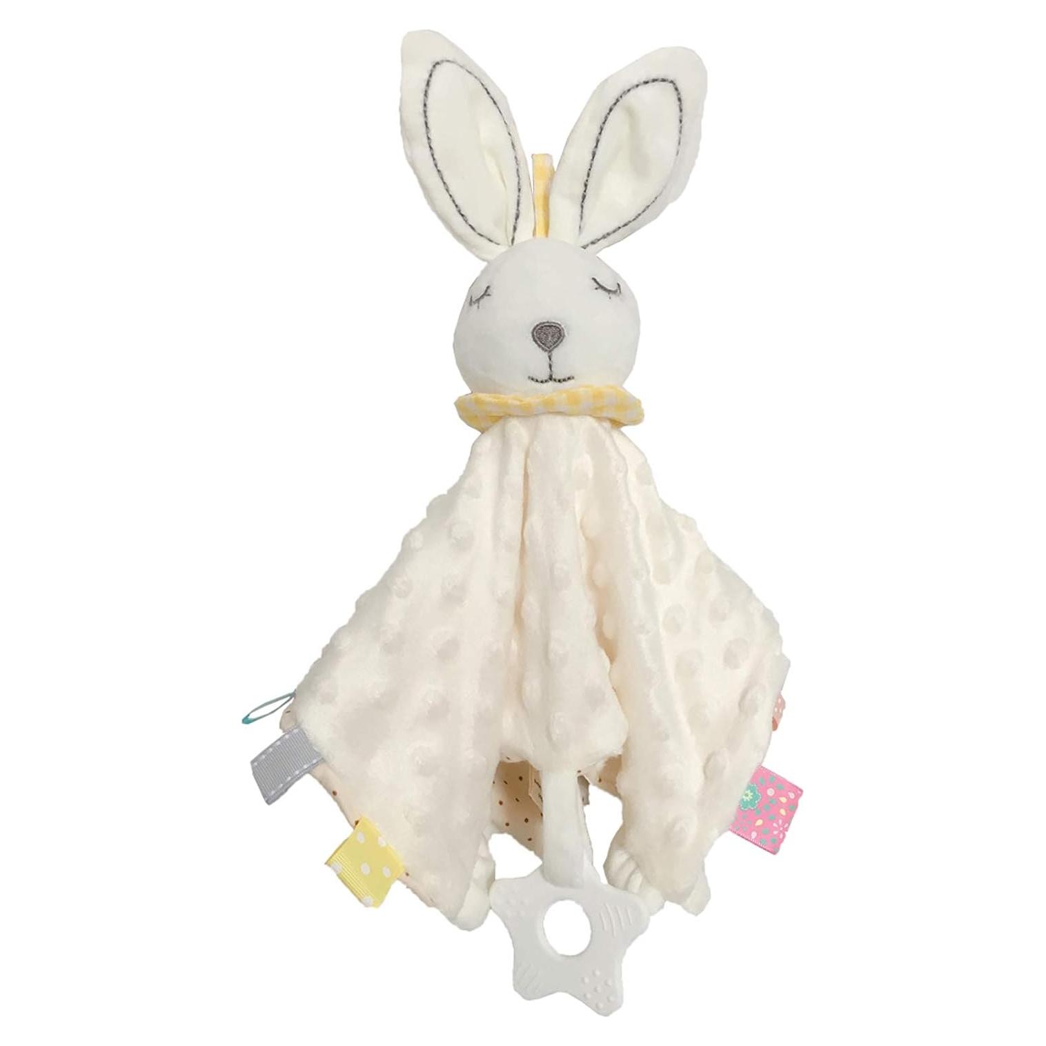 Manta de Seguridad Upalupa Conejo Blanco 30x30 cm con Etiquetas