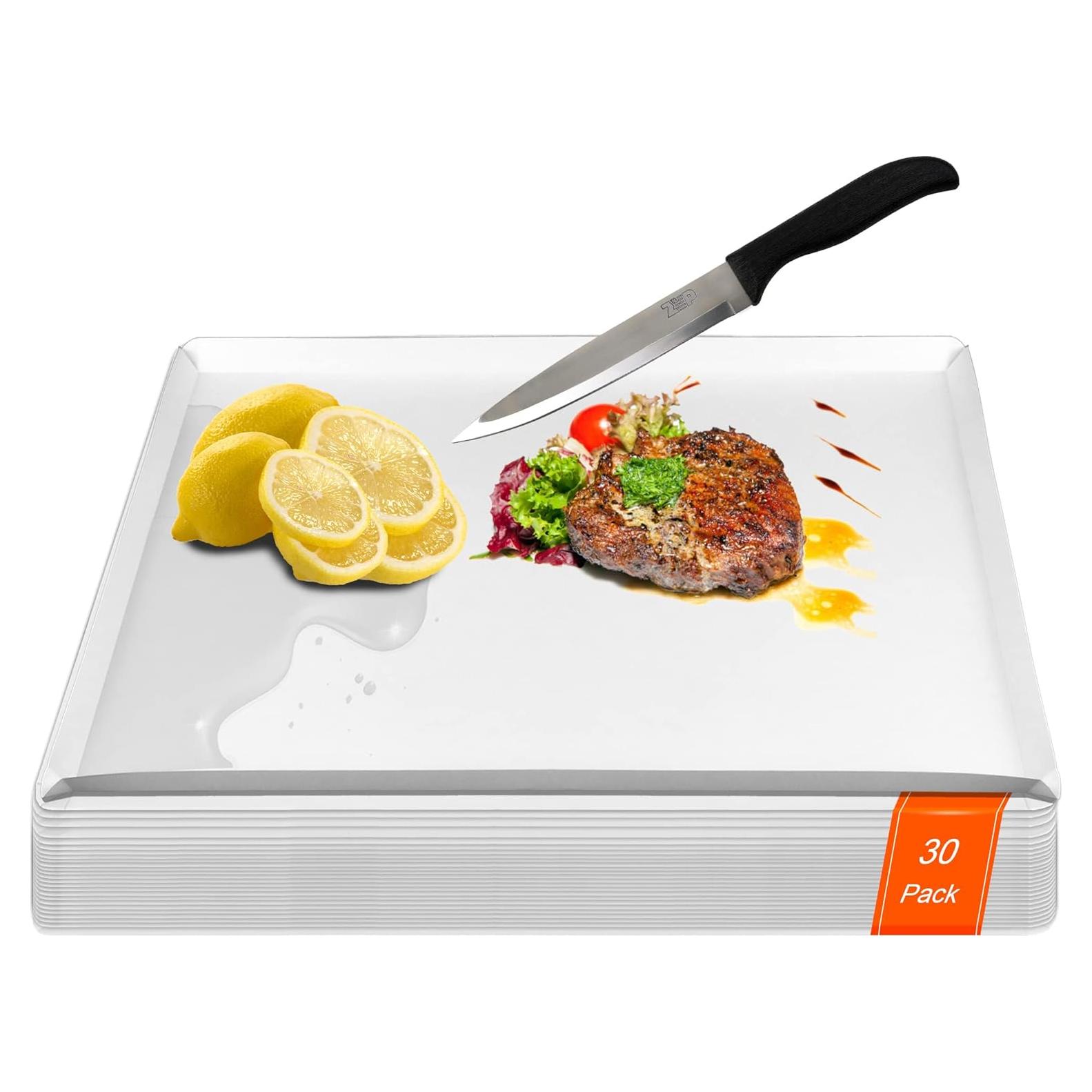 Tablas de Cortar Desechables ZVP 30 Unidades 43.2x30.5cm Blancas