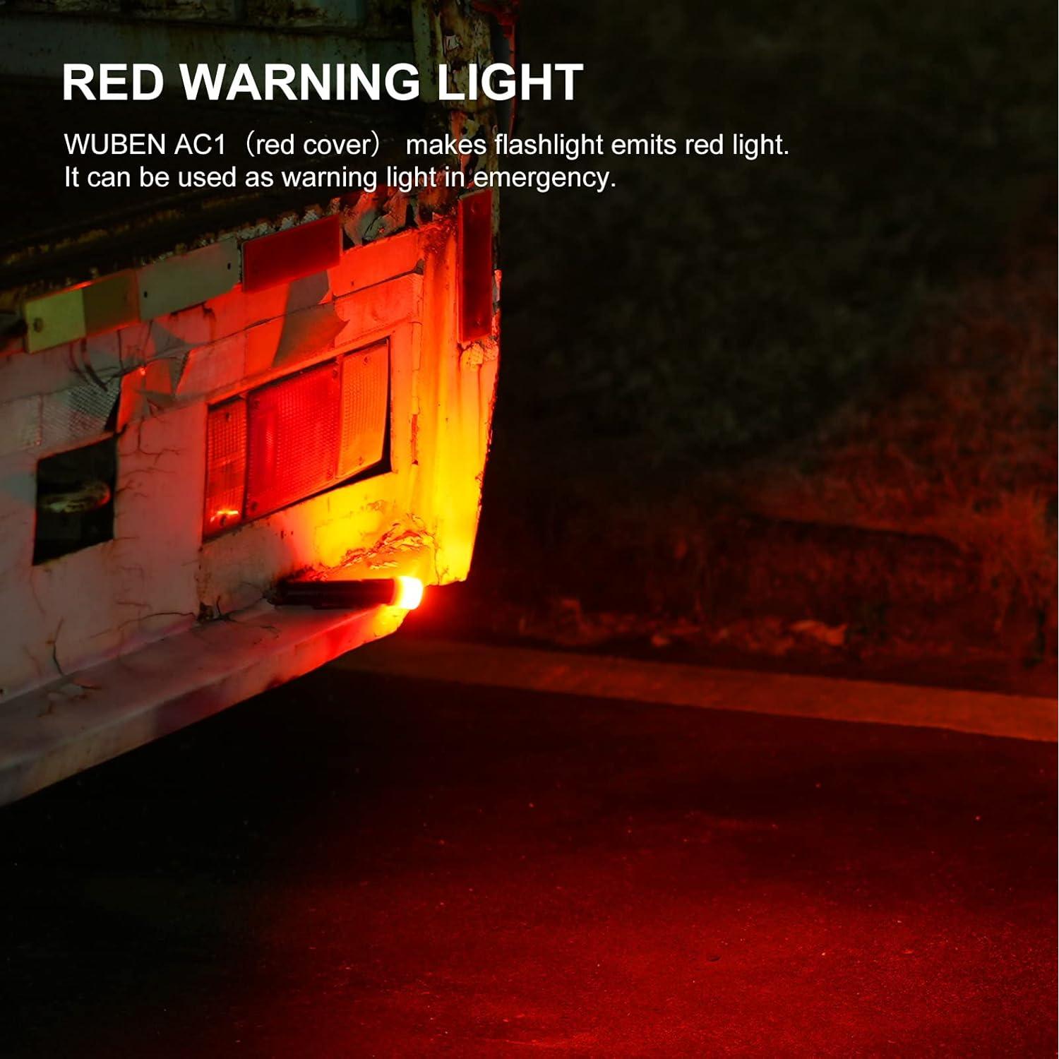 Difusor de Linterna WUBEN AC1 3 Colores Compatible 24.5-26mm