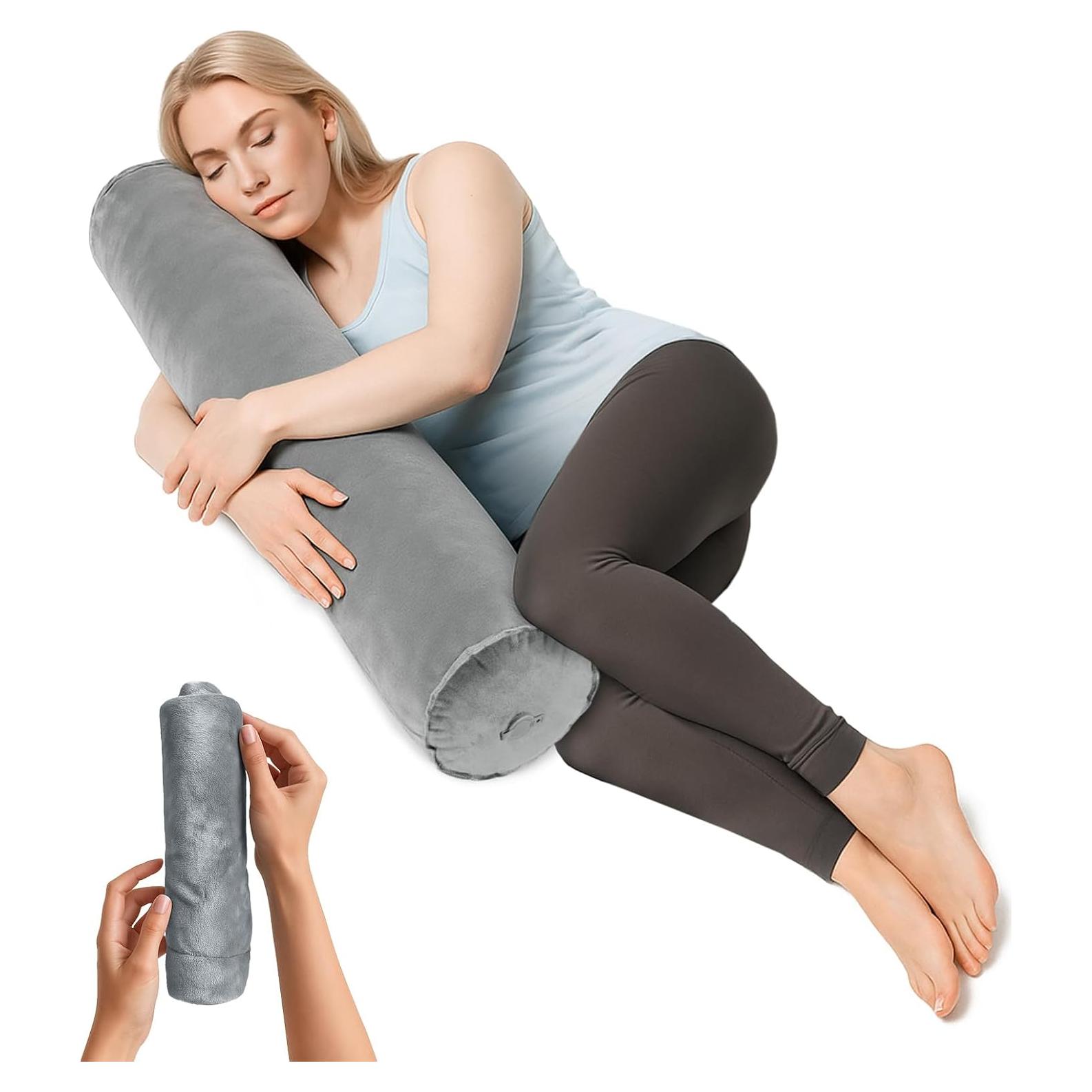Almohada Inflable ETROL para Cuerpo Completo 89 cm Gris