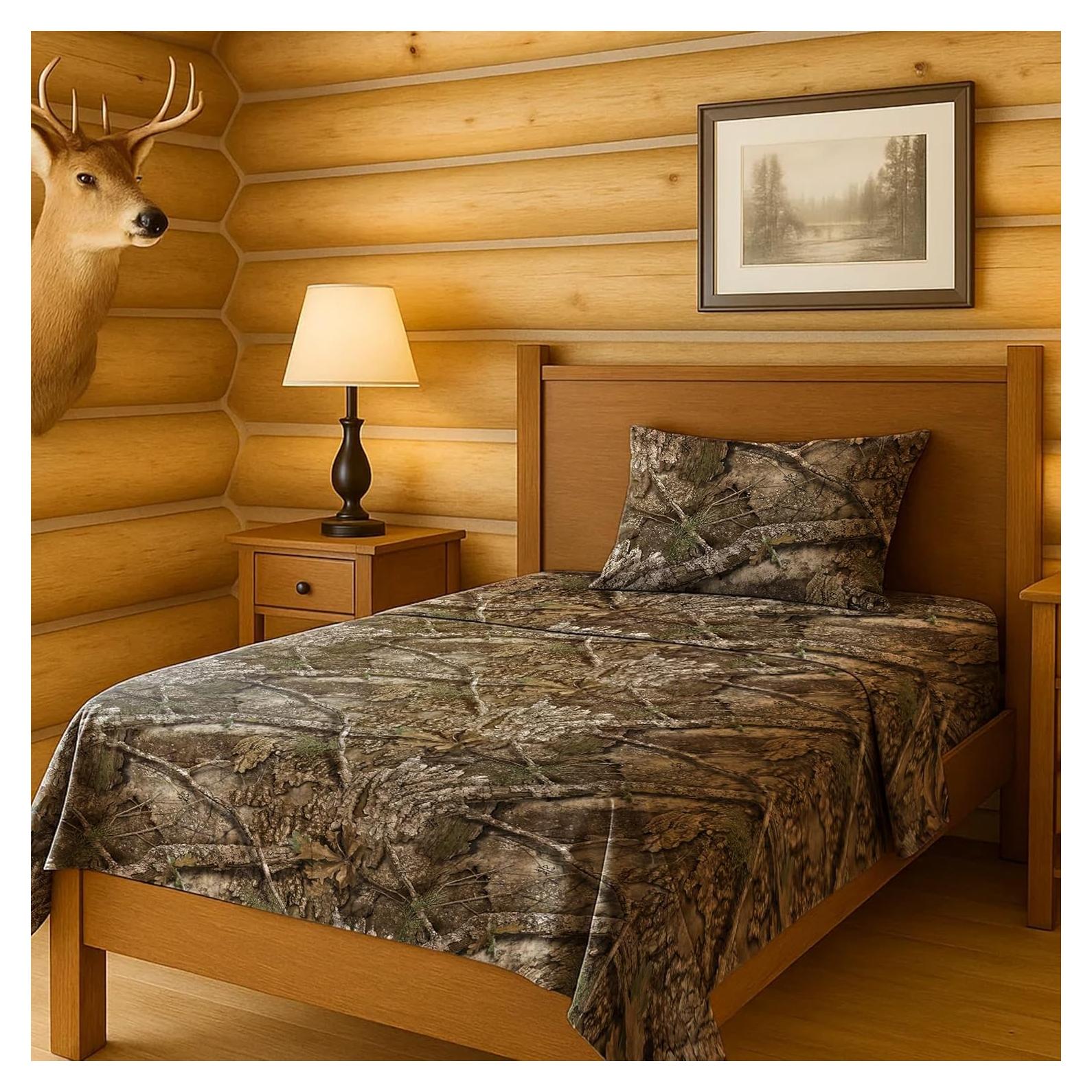 Conjunto de Sábanas Twin 3 Piezas Northwest Realtree Camo
