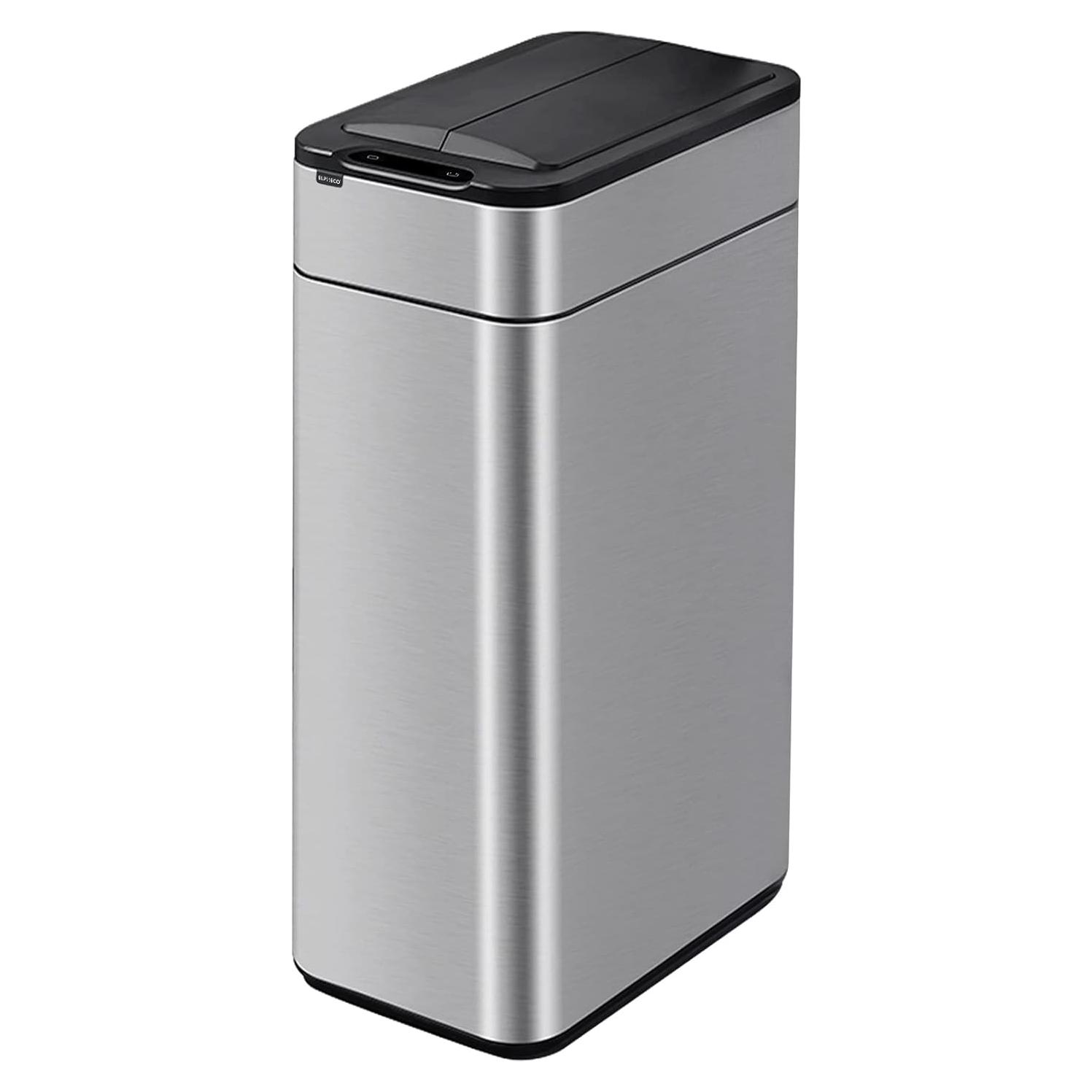 Cubo de Basura Automático ELPHECO 40L Acero Inoxidable