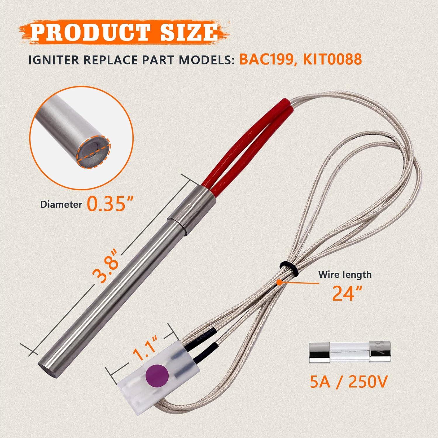 Kit Reemplazo Encendedor Hot Rod YAOAWE para Traeger 200W