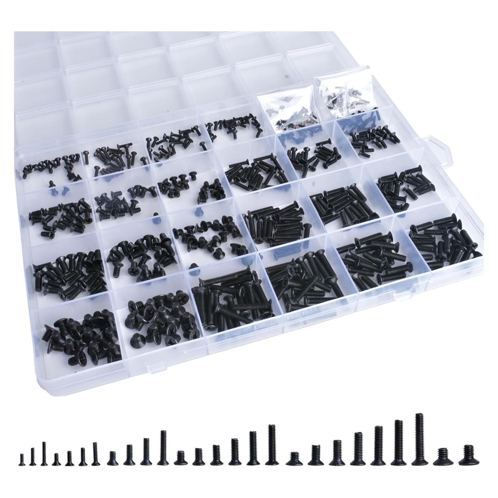 Kit de Tornillos de Reemplazo YOUFEN 520 Pcs para Laptop