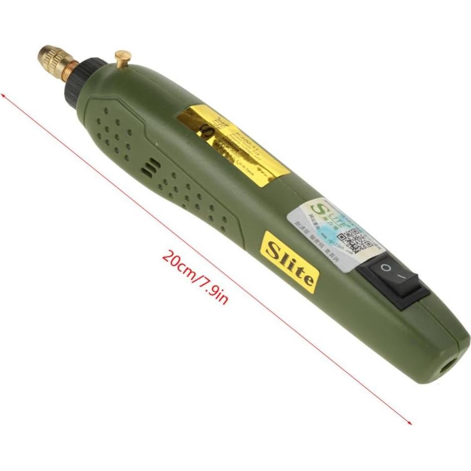 Mini Taladro Eléctrico Walfront 15W 18000RPM Verde Militar
