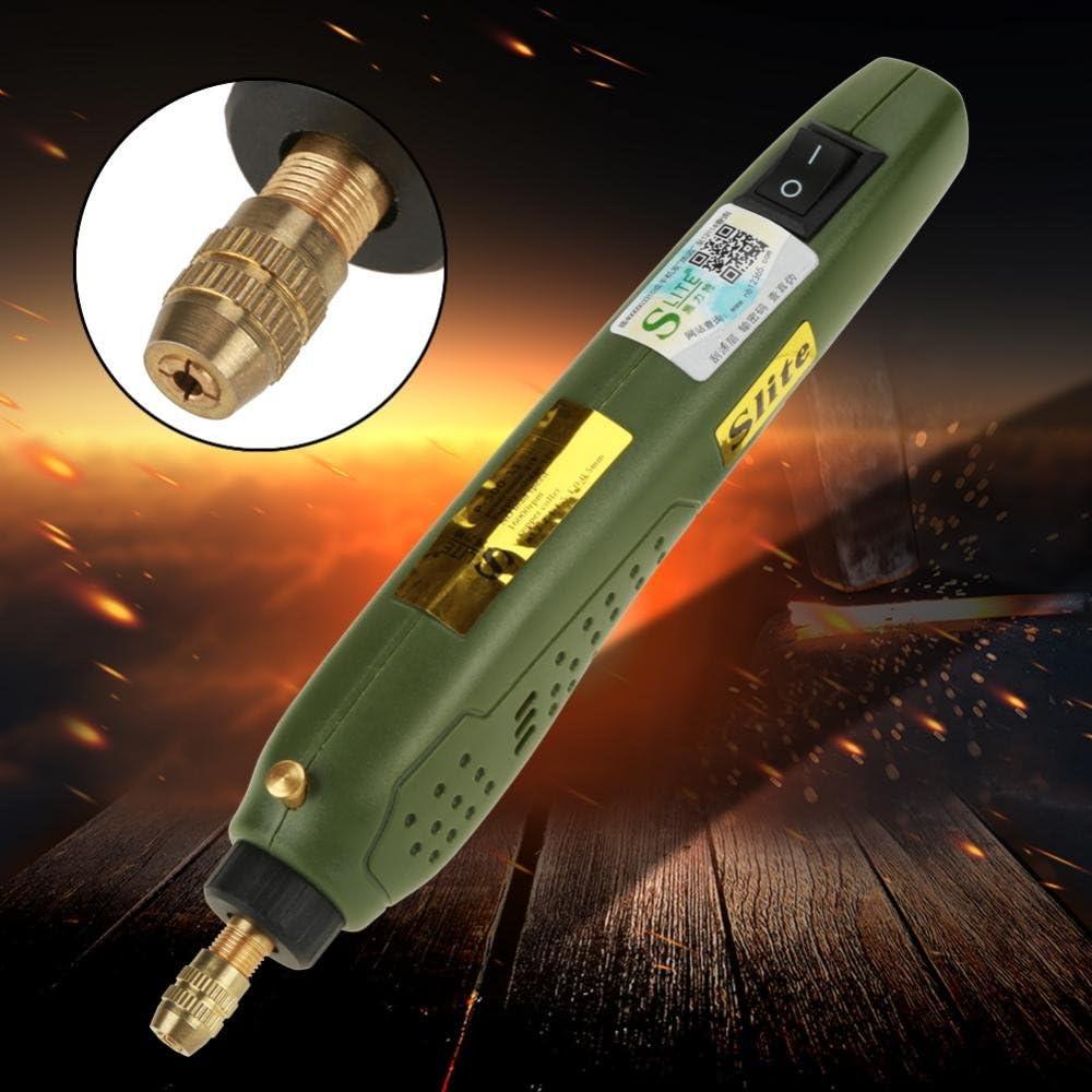 Mini Taladro Eléctrico Walfront 15W 18000RPM Verde Militar