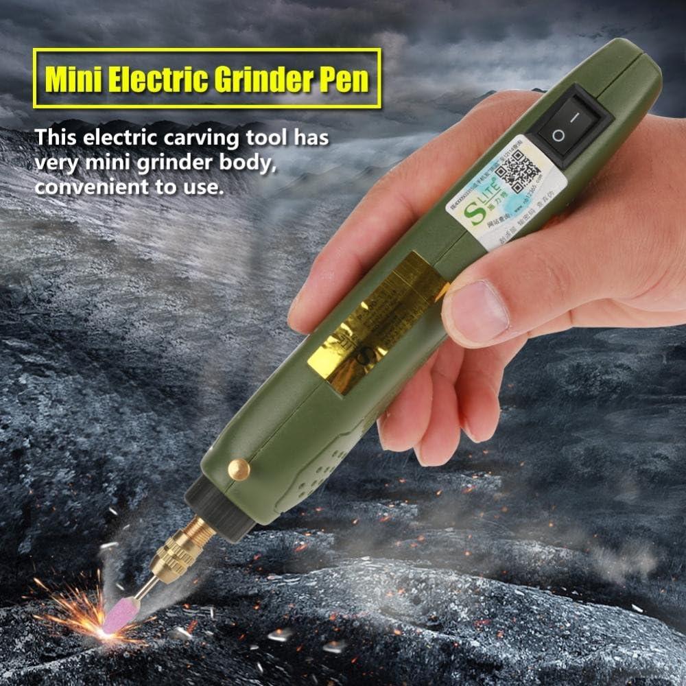 Mini Taladro Eléctrico Walfront 15W 18000RPM Verde Militar