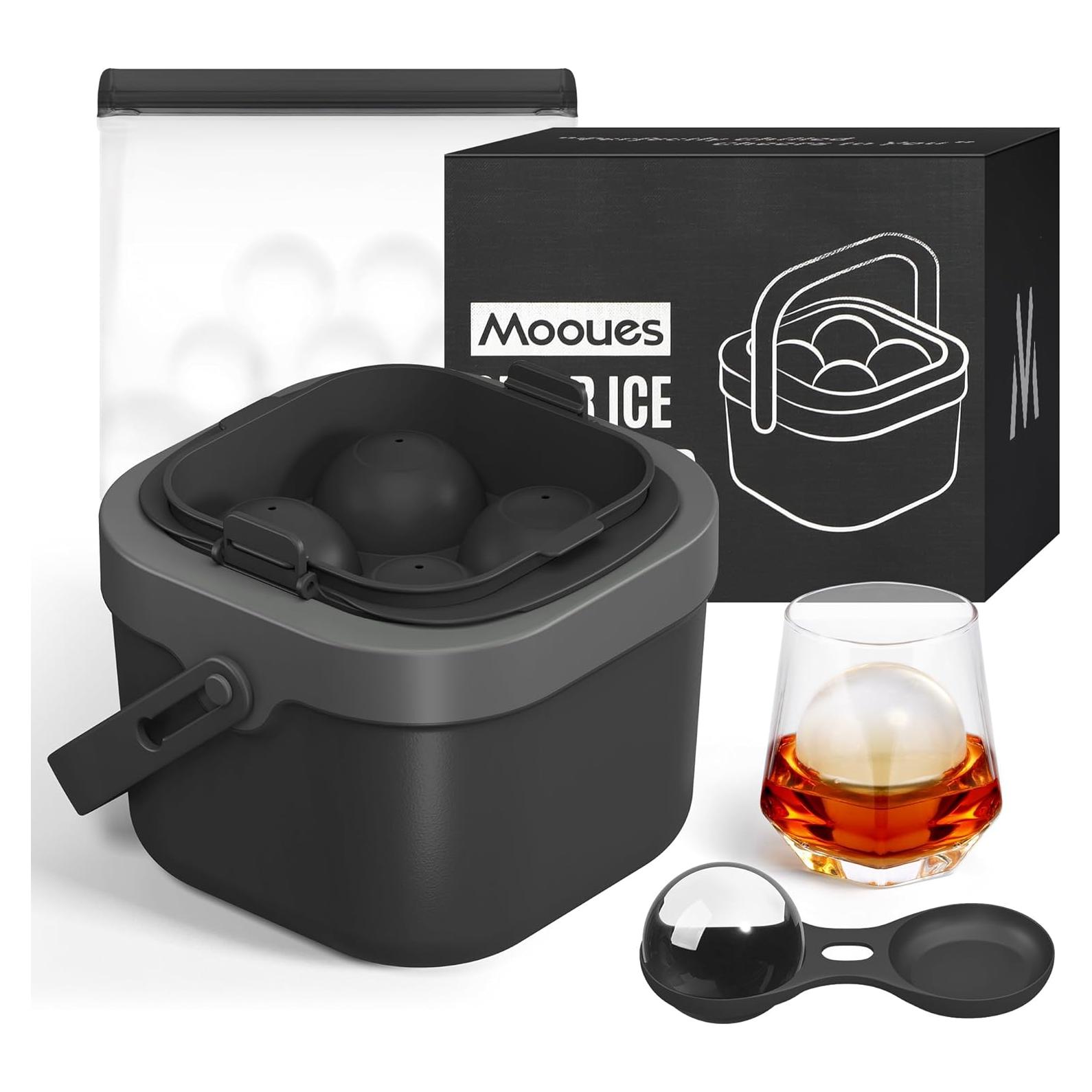 Molde para Hielo en Bola Mooues 2.4" Silicona Negra