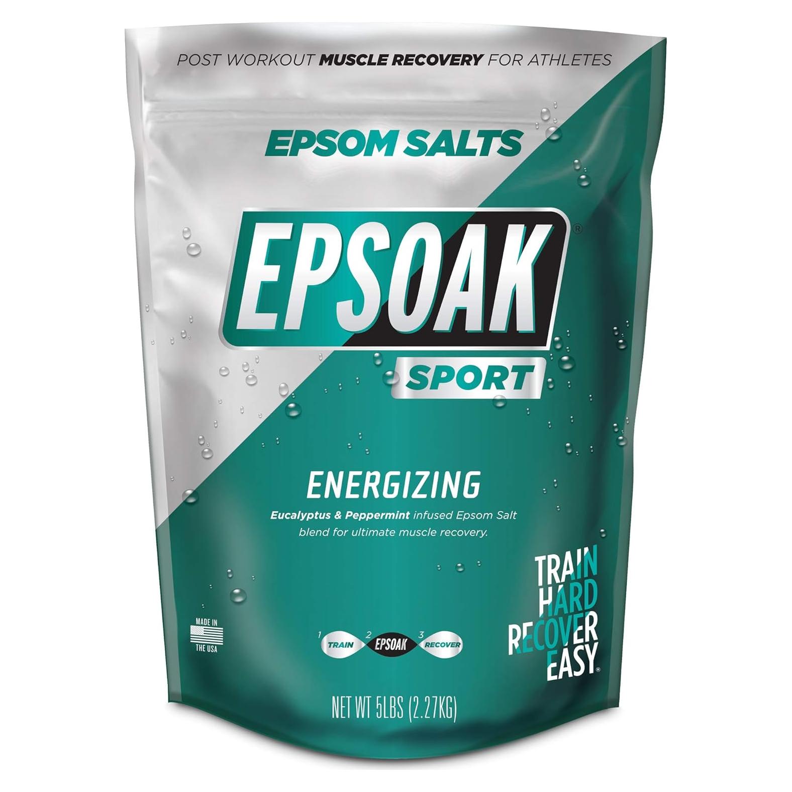 Baño de Sal de Epsom Epsoak Sport 2.27 kg - Alivio Muscular