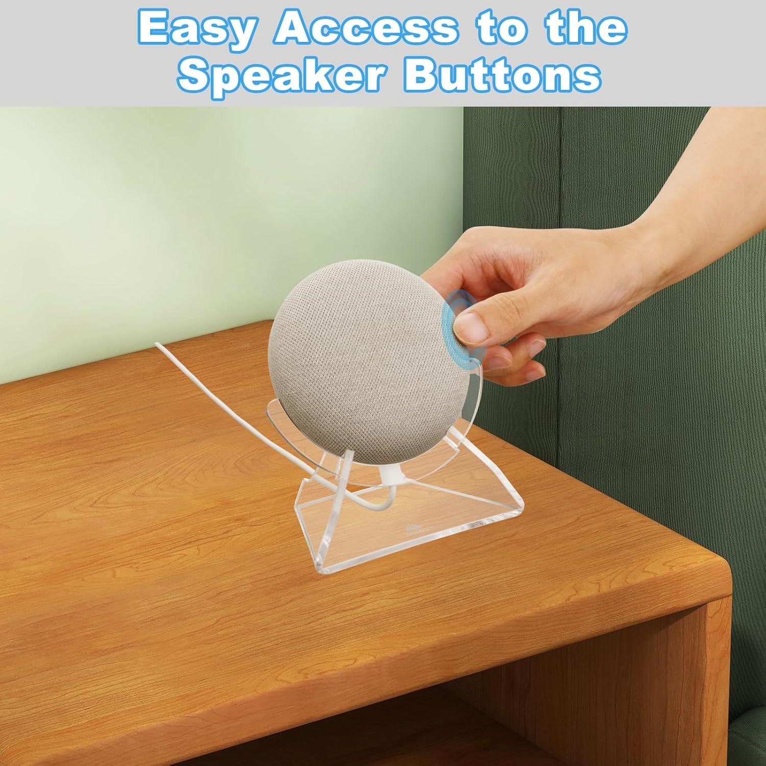 Soporte de Escritorio TXEsign Acrílico para Google Nest Mini