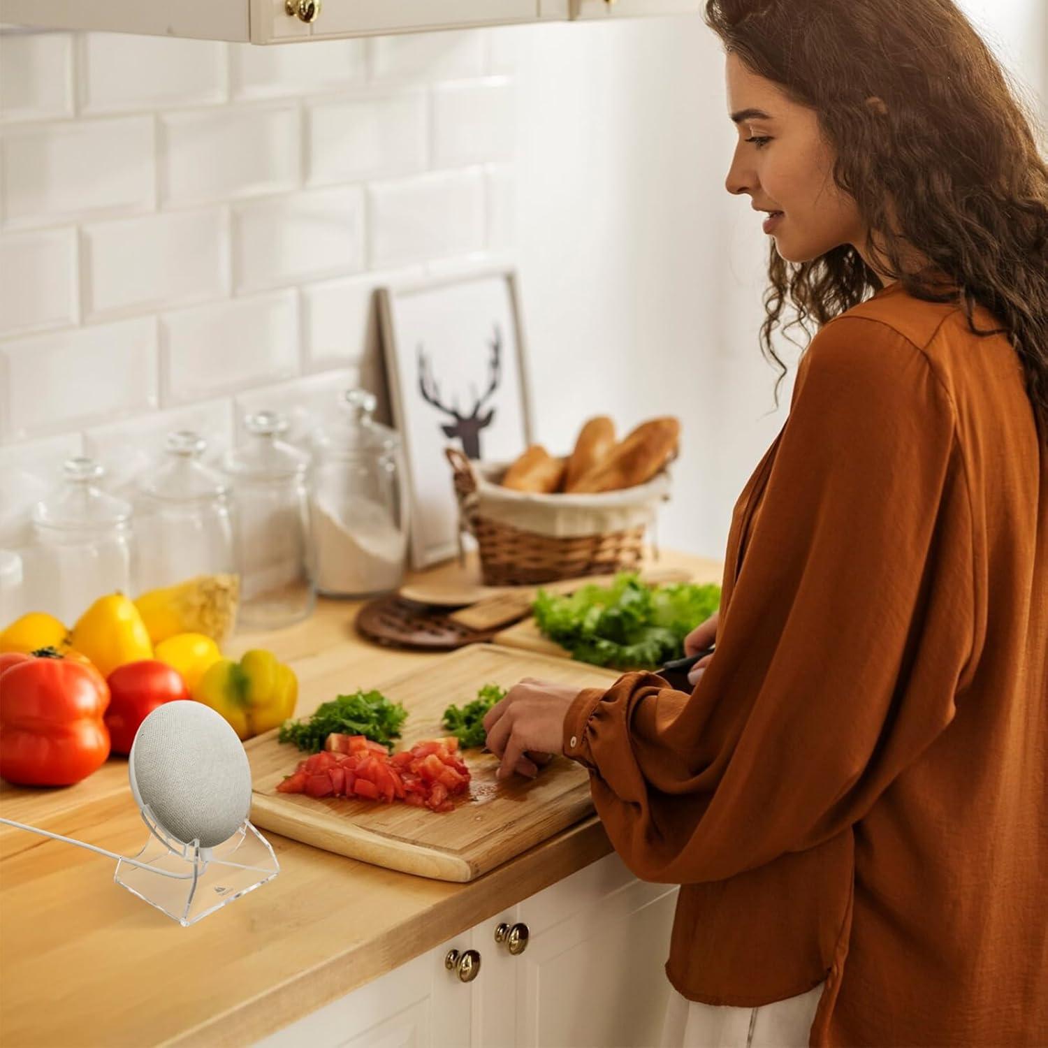 Soporte de Escritorio TXEsign Acrílico para Google Nest Mini