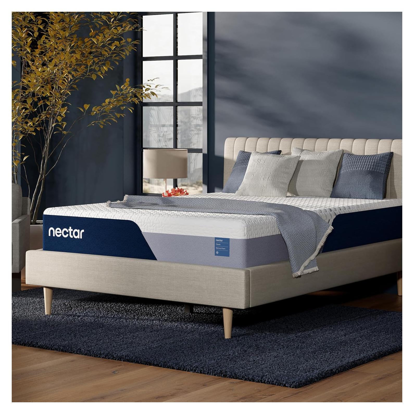 Colchón Nectar Clásico Twin 30 cm - Espuma Viscoelástica - Firmeza Media