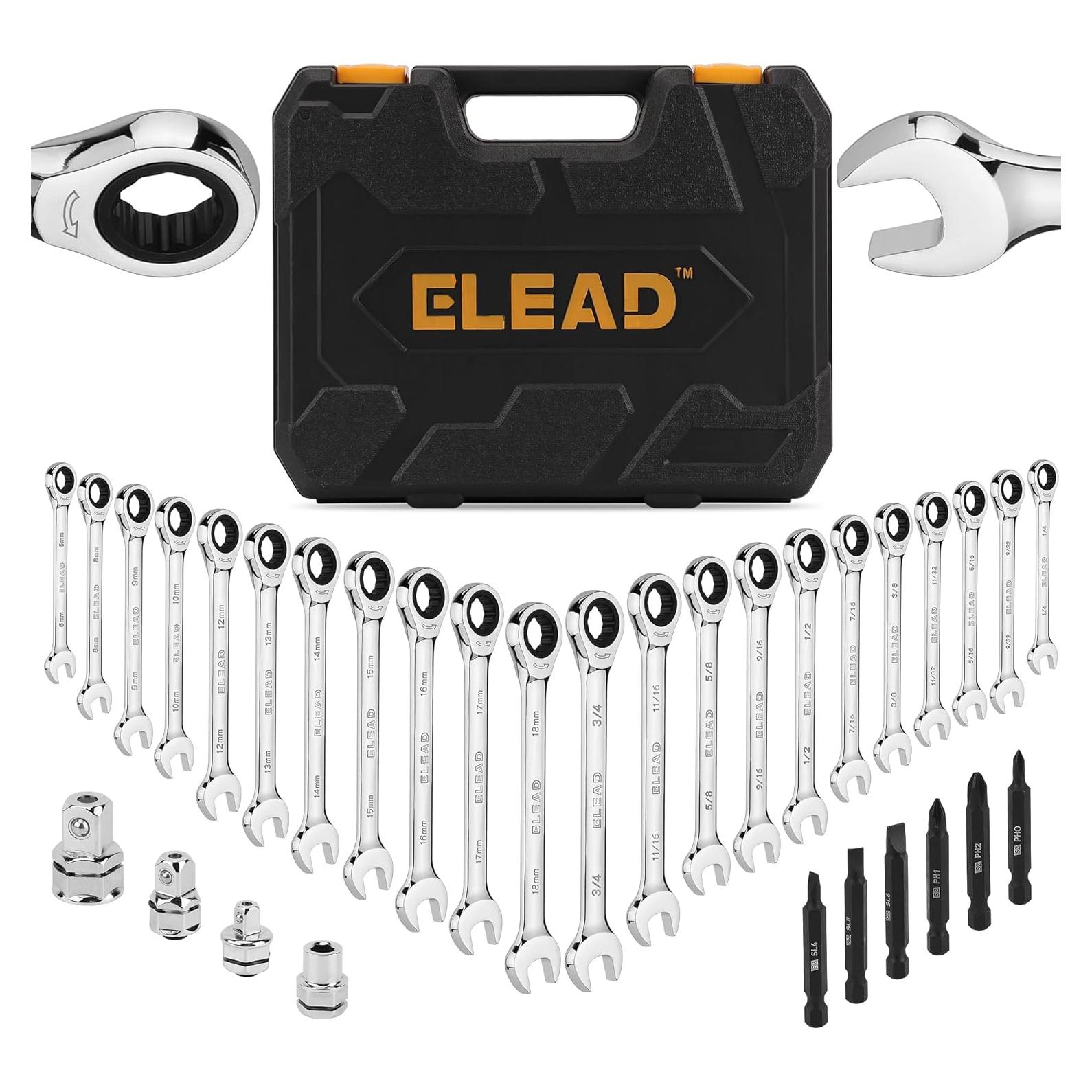 Juego de Llaves de Combinación 33 Piezas ELEAD | Acero CR-V