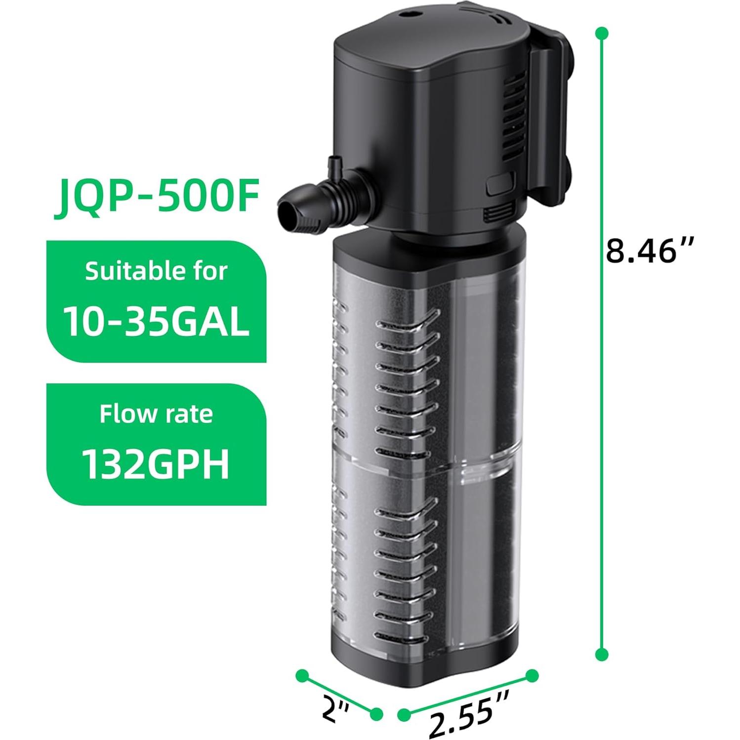 Filtro de Acuario FREESEA 5W 132GPH para 10-35 Galones