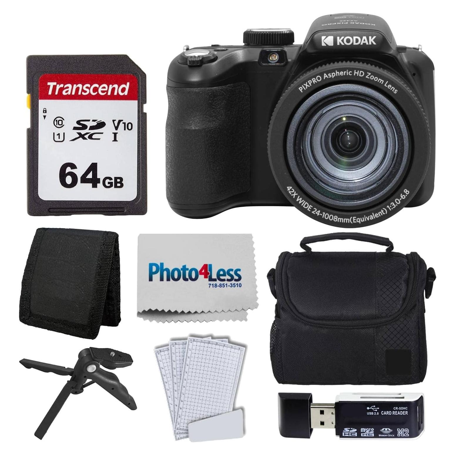 Cámara Digital Kodak PIXPRO AZ425 20MP Zoom 42x con Accesorios