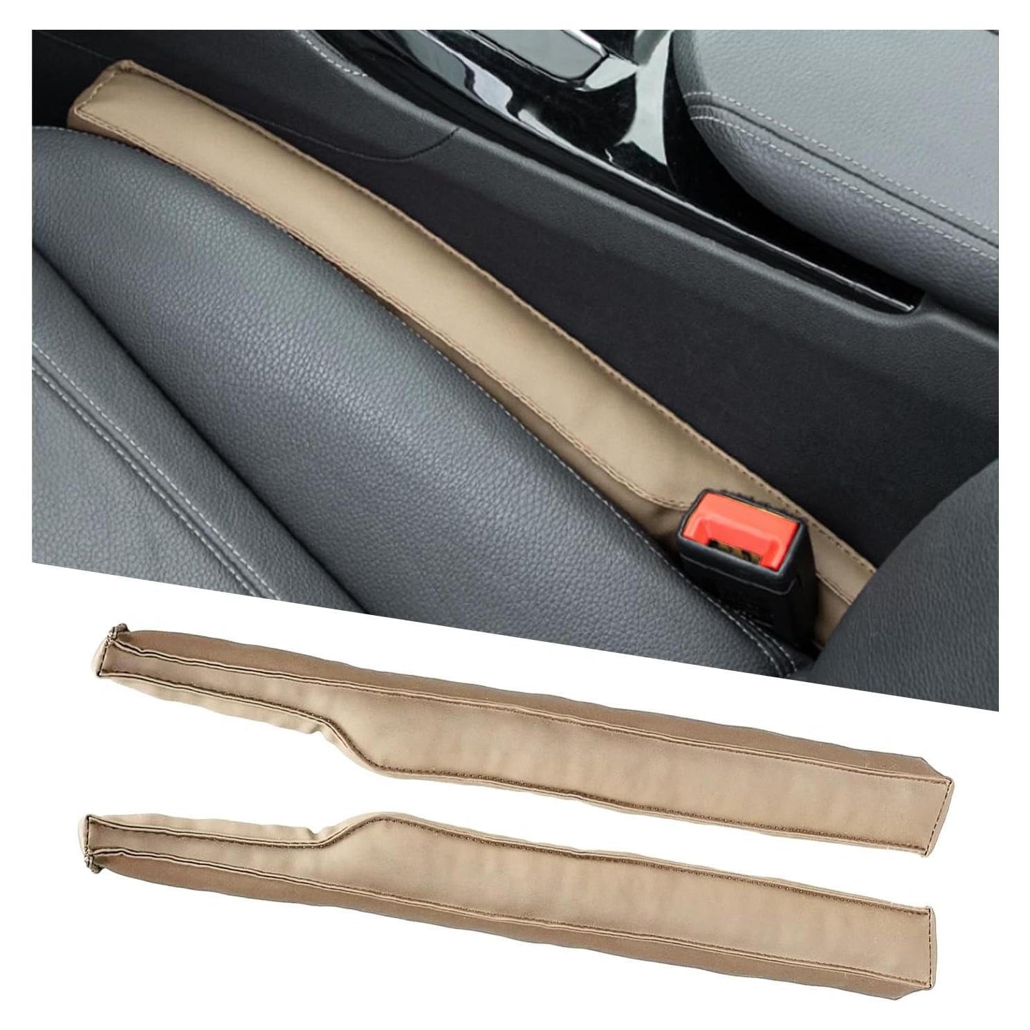 Relleno de Espacio entre Asientos de Cuero FSTURIOS 2 PCS Beige