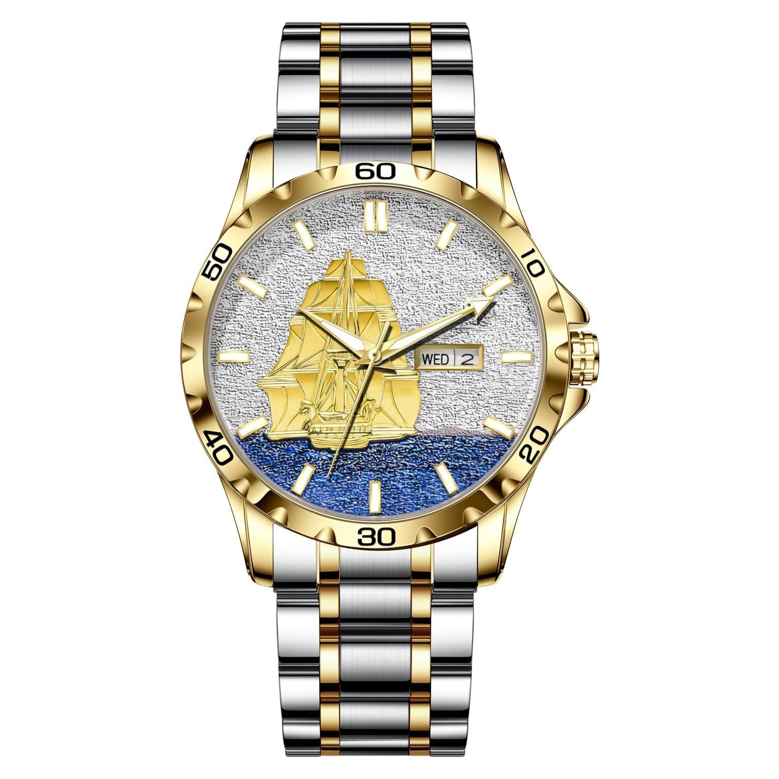 Reloj Automático Glenaw 43mm con Calendario y Resistencia 30m