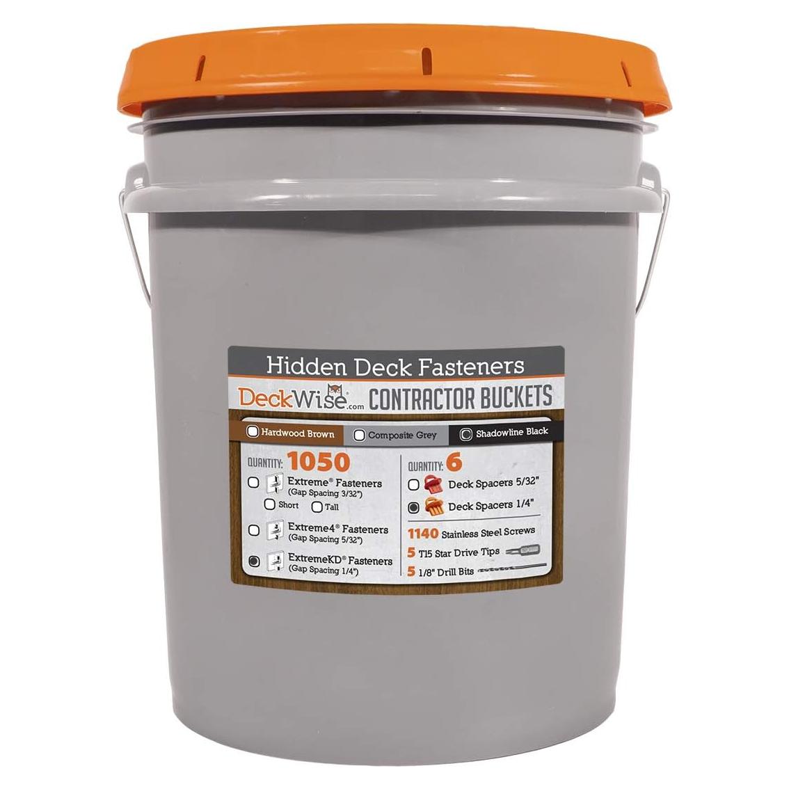 Clip Ipe Oculto DeckWise ExtremeKD Negro 1050 Piezas 600 Pies²